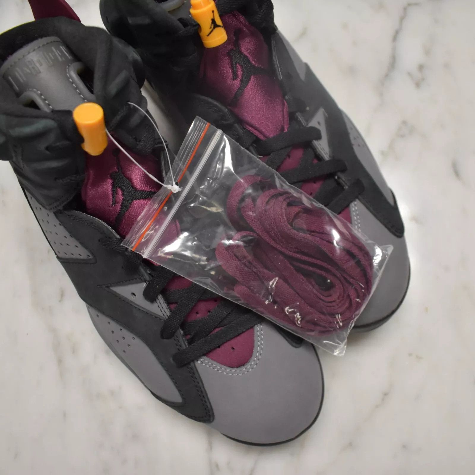 Jordan Brand × Nike Air Jordan 6 Retro Bordeaux Black Gray Sneakers 2021 Size US 9 / EU 42 - 10 Thumbnail