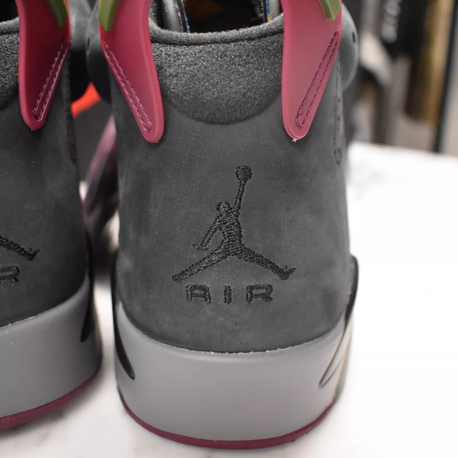 Jordan Brand × Nike Air Jordan 6 Retro Bordeaux Black Gray Sneakers 2021 Size US 9 / EU 42 - 9 Thumbnail