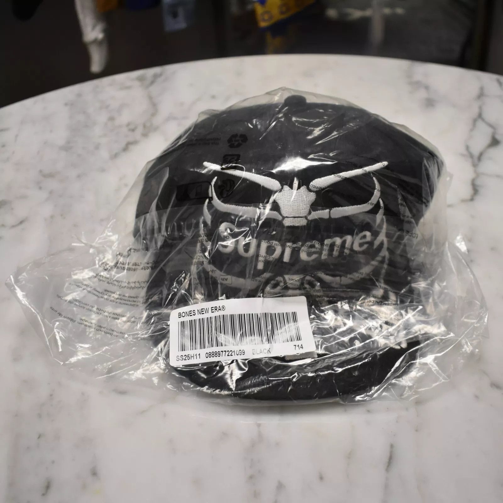 New Era × Supreme Supreme New Era Bones Box Logo Hat Black 7 1/4 