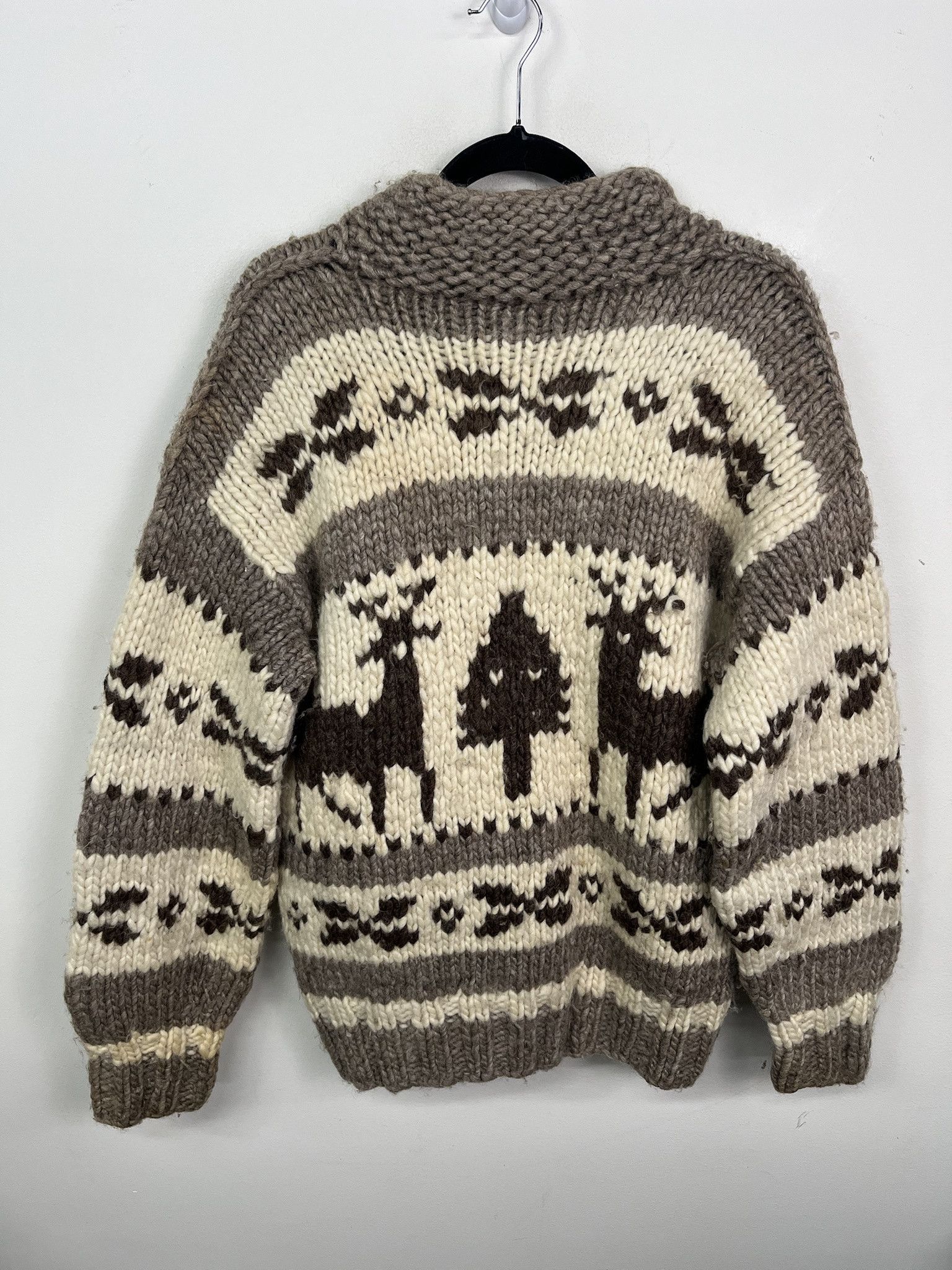 Vintage Vintage 1970s Stag Deer Arrowhead Cowichan Zip Thick Knit Sweater Size M Size US M / EU 48-50 / 2 - 3 Thumbnail