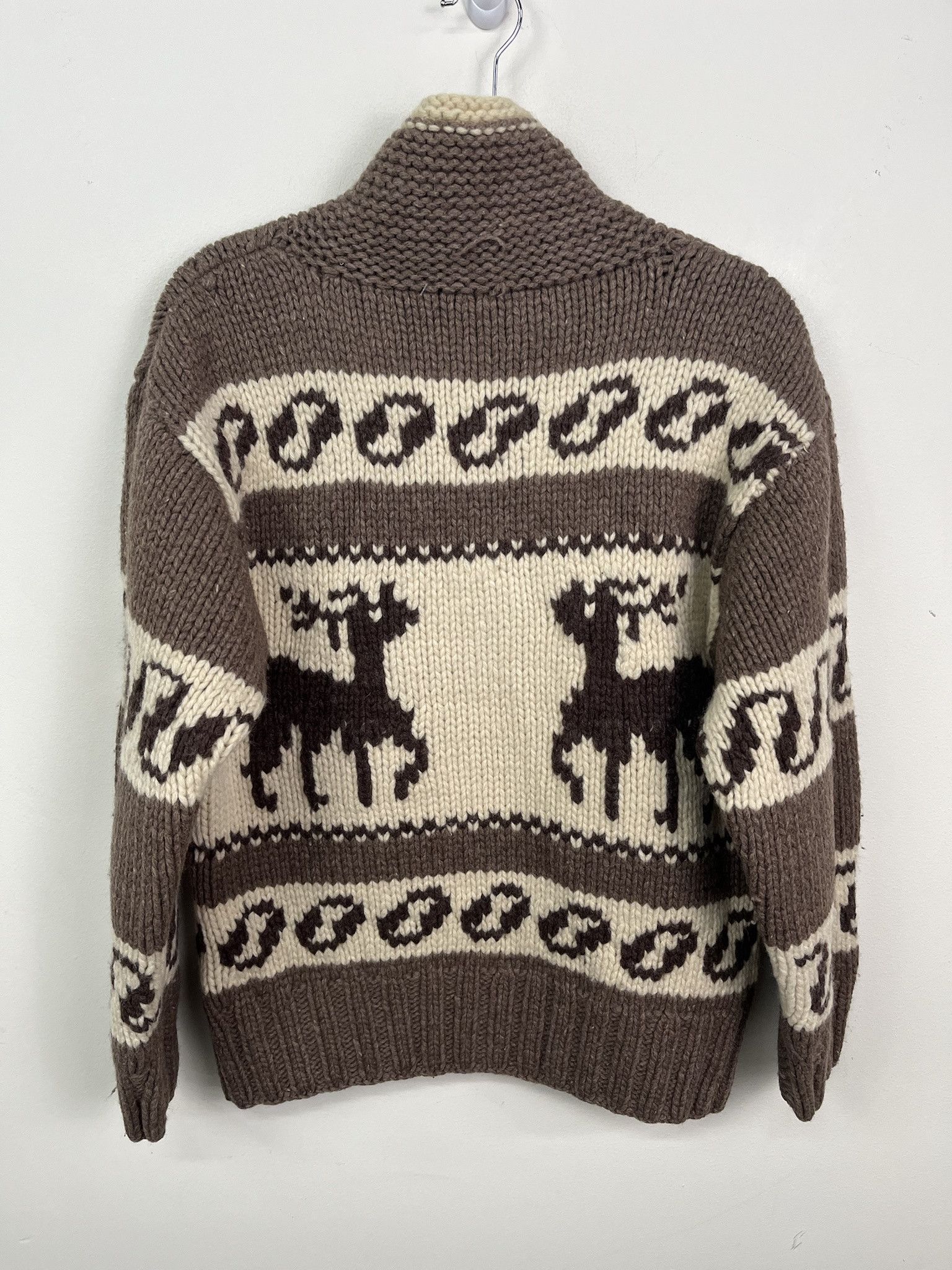 Vintage Vintage 1970s Stag Deer Cowichan Zip Thick Knit Sweater Size S Size US S / EU 44-46 / 1 - 2 Thumbnail