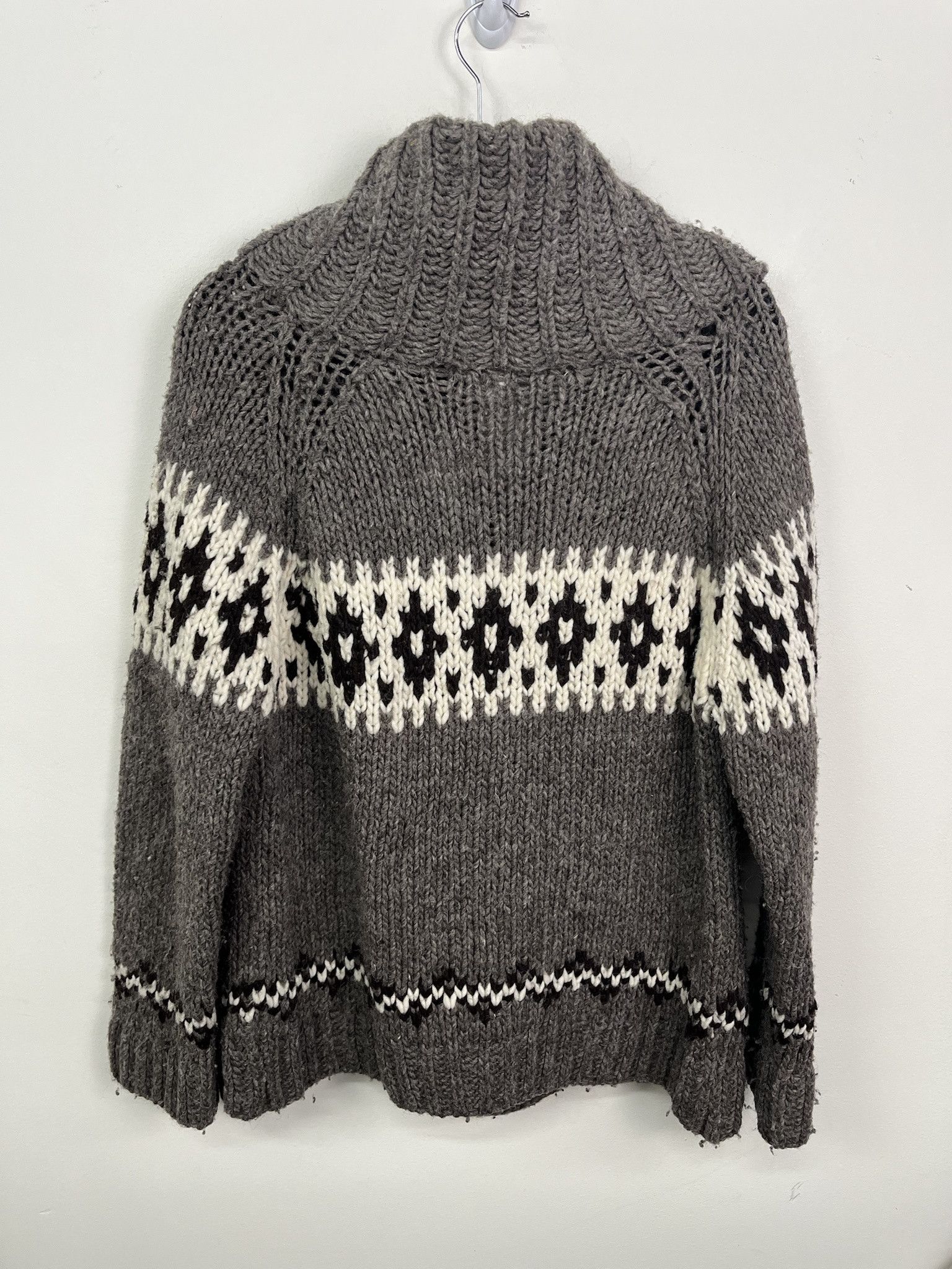 Vintage Vintage 1970s Striped Cowichan Cardigan Button Up Thick Knit Sweater Size S Size US S / EU 44-46 / 1 - 3 Thumbnail