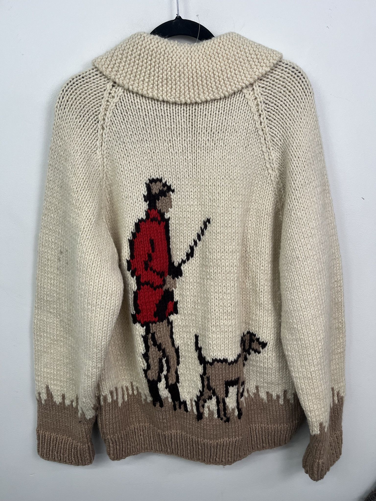 Vintage Vintage 1970s Shotgun Shell Bird Hunting Cowichan cardigan Zip Thick Knit Sweater Size M Size US M / EU 48-50 / 2 - 3 Thumbnail