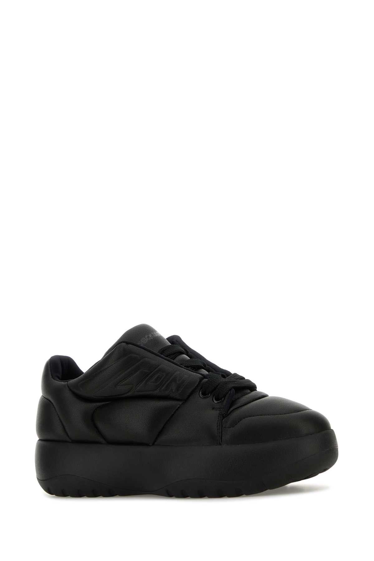 Dsquared2 Black Leather Puffer Sneakers Size US 9 / IT 39 - 2 Thumbnail