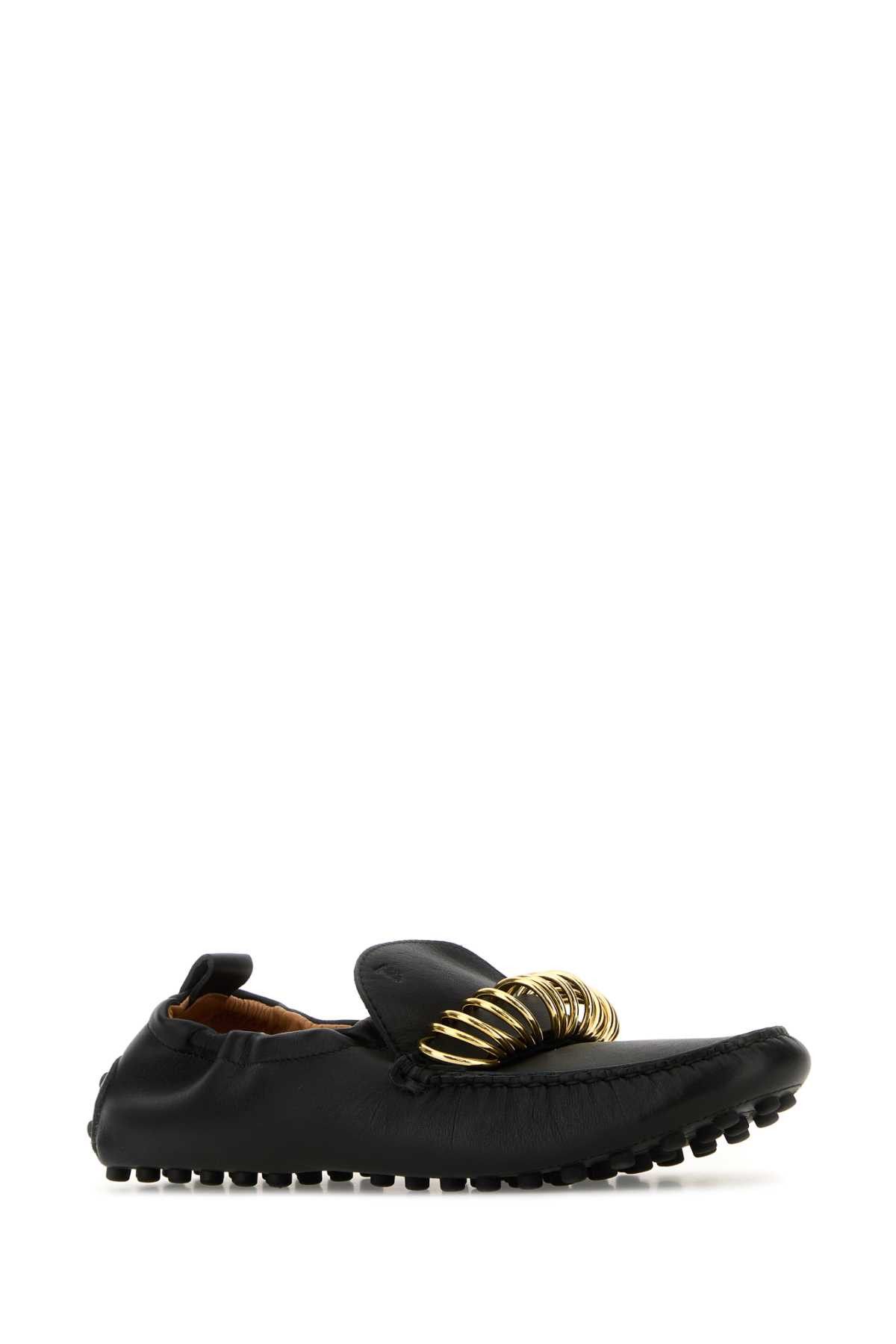 Tod's Black Leather Loafers Size US 8.5 / IT 38.5 - 2 Thumbnail