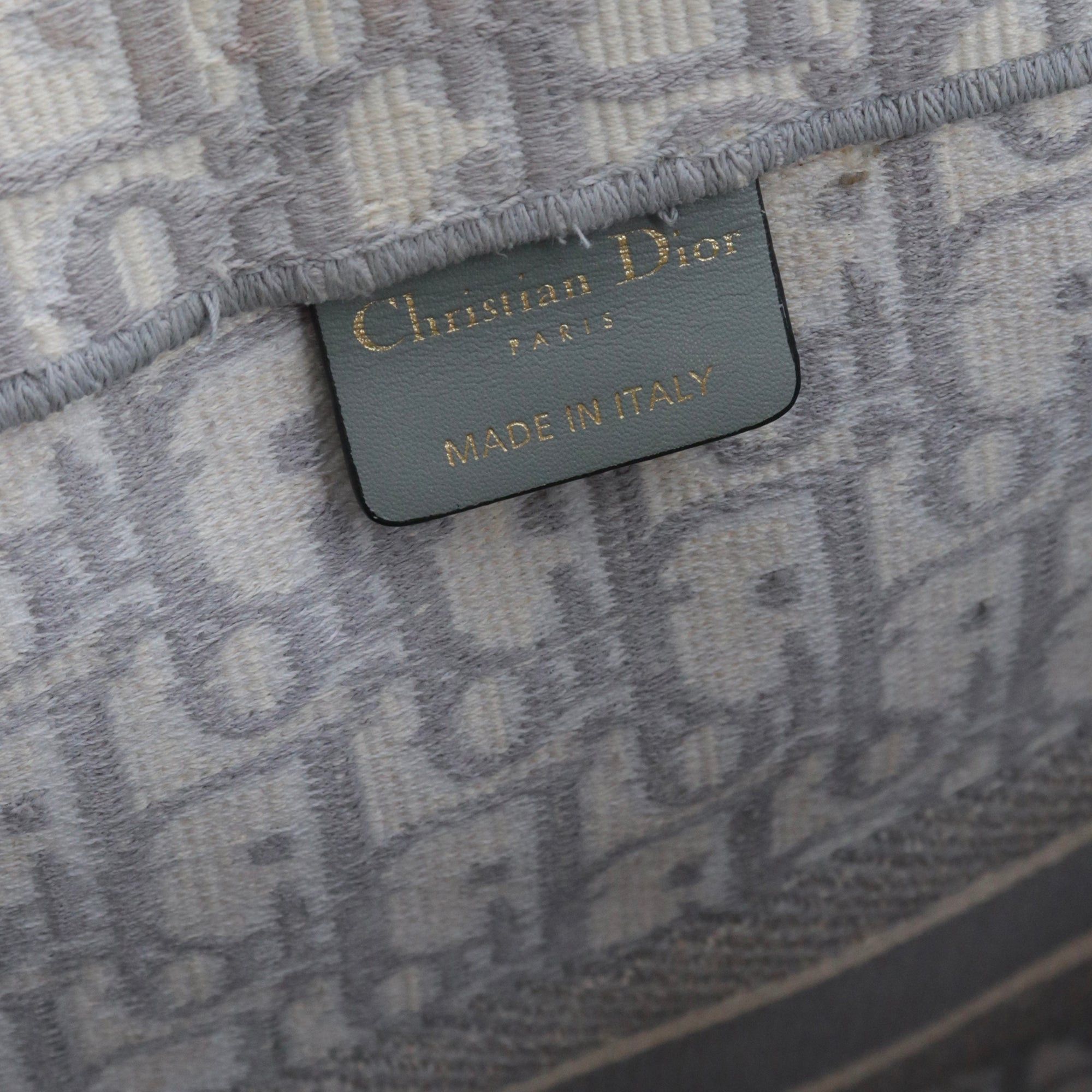 Dior DIOR - Dior Book Tote Large shopping bag in gray Dior Oblique canvas Size ONE SIZE - 10 Thumbnail