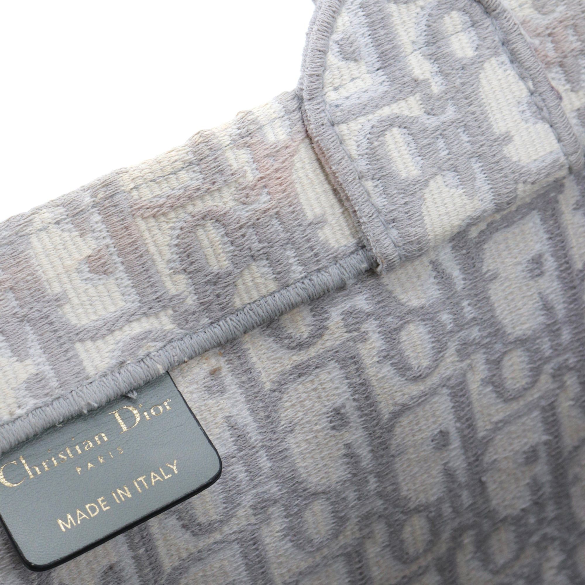 Dior DIOR - Dior Book Tote Large shopping bag in gray Dior Oblique canvas Size ONE SIZE - 9 Thumbnail