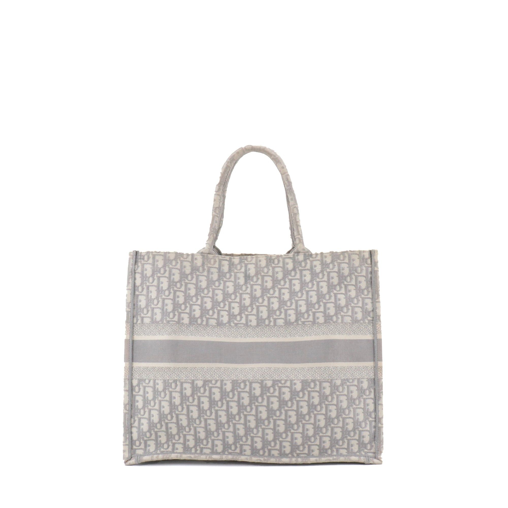 Dior DIOR - Dior Book Tote Large shopping bag in gray Dior Oblique canvas Size ONE SIZE - 3 Thumbnail