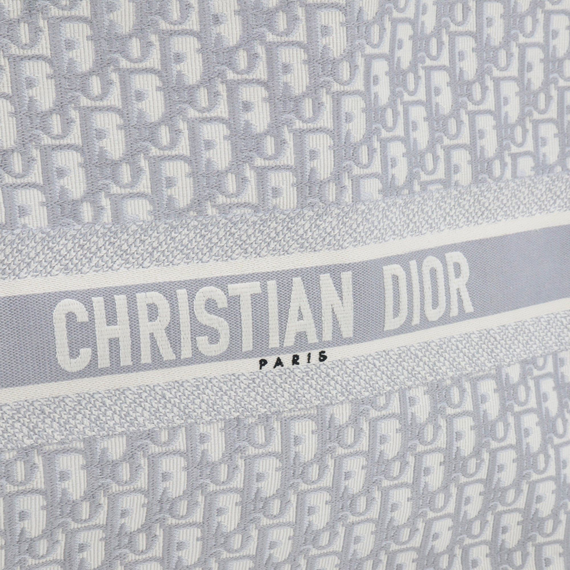 Dior DIOR - Dior Book Tote Large shopping bag in gray Dior Oblique canvas Size ONE SIZE - 6 Thumbnail