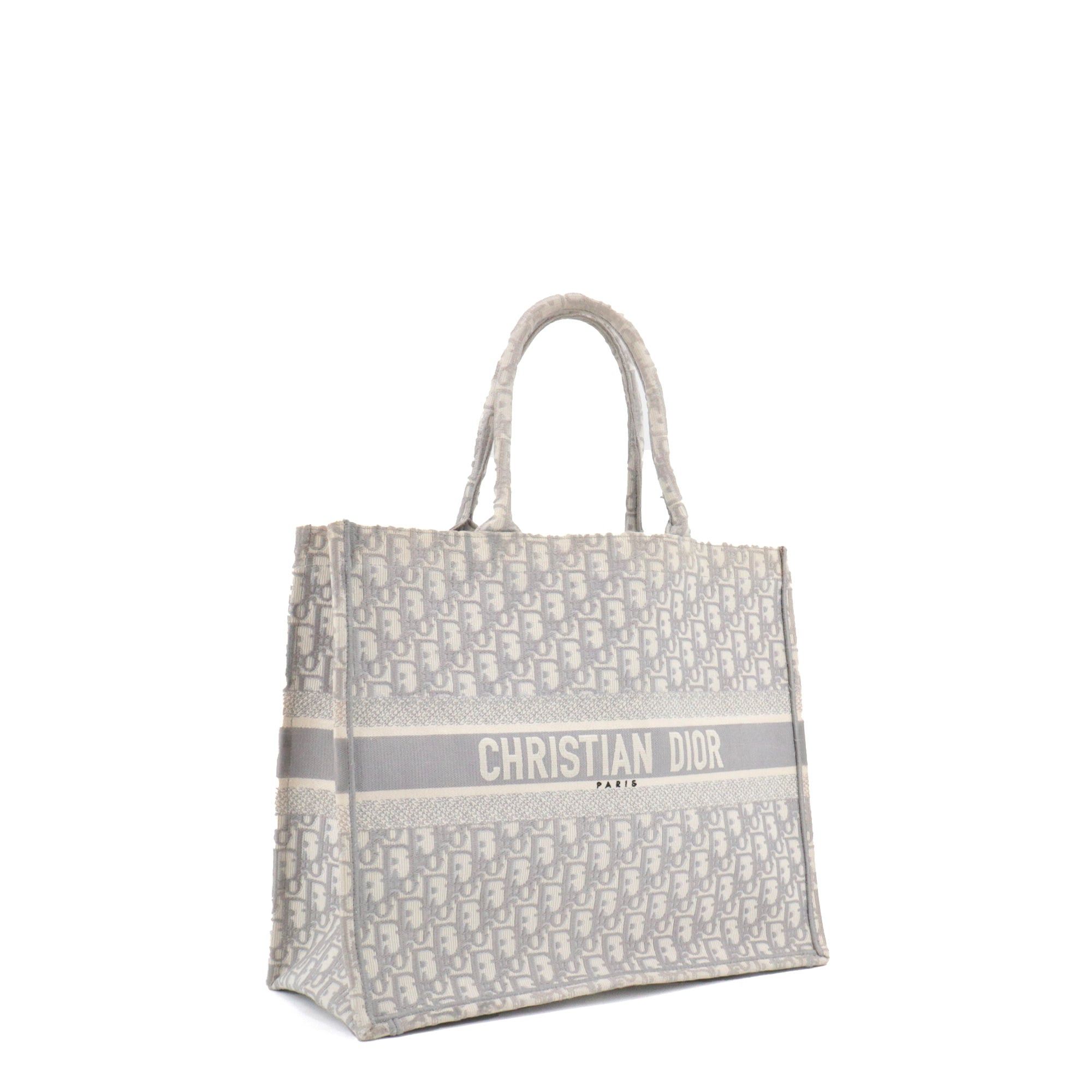 Dior DIOR - Dior Book Tote Large shopping bag in gray Dior Oblique canvas Size ONE SIZE - 2 Thumbnail