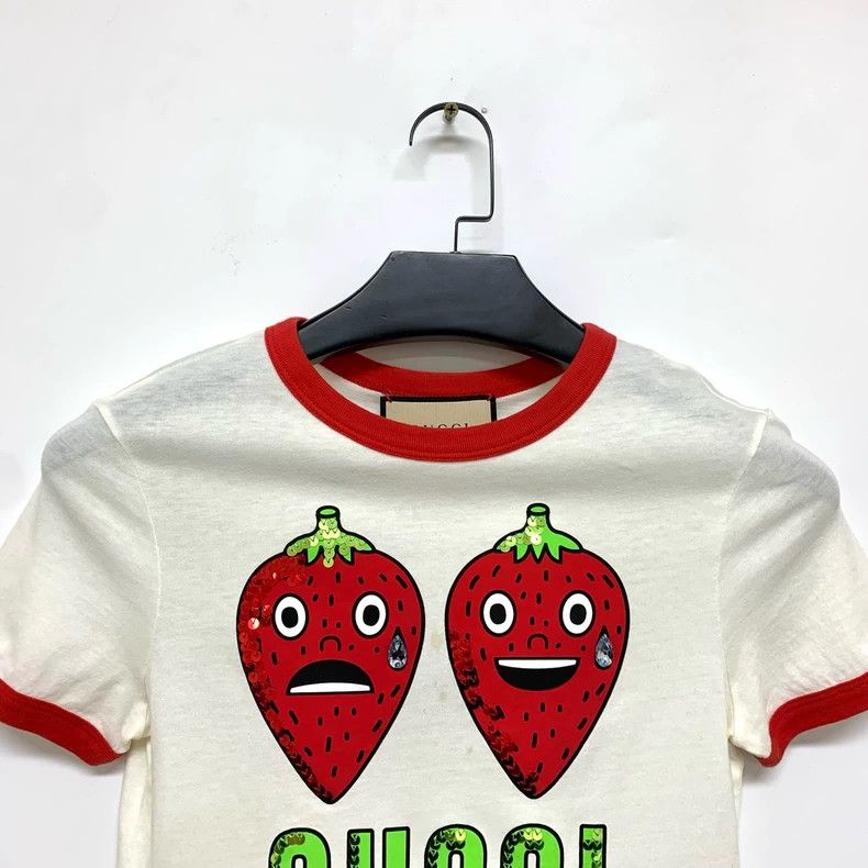Gucci Strawberry Short Sleeve T-Shirt