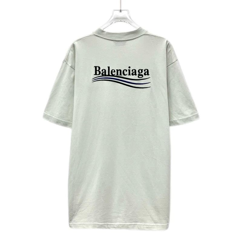 Balenciaga Balenciaga White Logo Cotton T-Shirt | Grailed