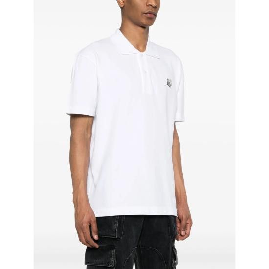 Maison Kitsune MAISON KITSUNE Men Polo Shirts MM00207KJ7010 WHITE Size US XXL / EU 58 / 5 - 3 Thumbnail