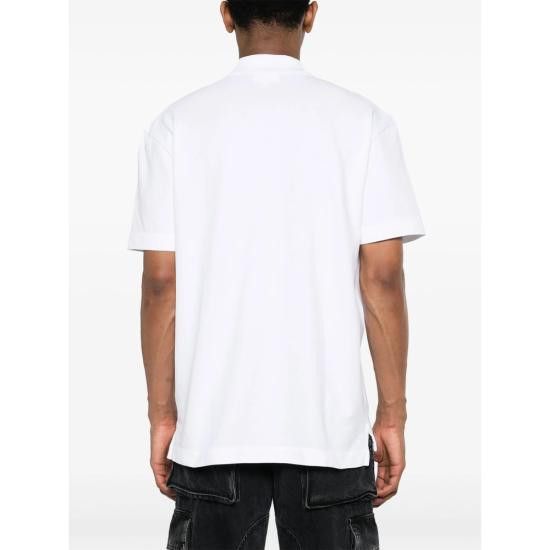 Maison Kitsune MAISON KITSUNE Men Polo Shirts MM00207KJ7010 WHITE Size US XXL / EU 58 / 5 - 2 Thumbnail