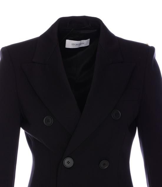 Sportmax SPORTMAX Women Jackets 2512911011600 FRIZZO 003 Black Size L / US 10 / IT 46 - 4 Thumbnail