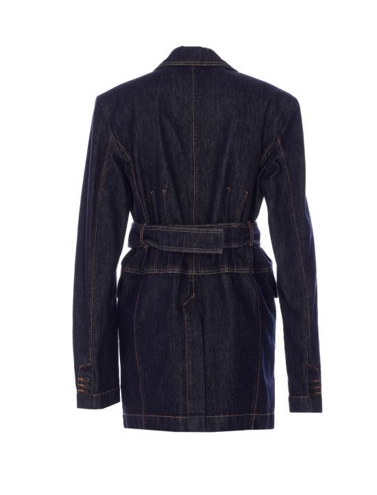 Sportmax SPORTMAX Women Jackets 2512041025600 DOMINO 001 Blue Size XS / US 0-2 / IT 36-38 - 2 Thumbnail