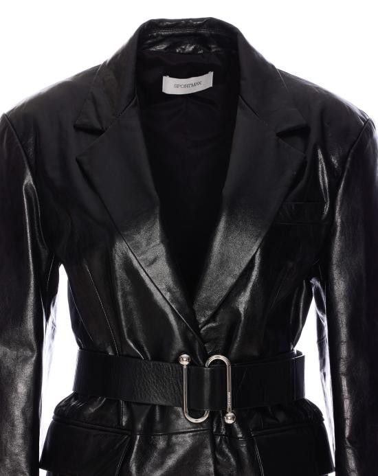 Sportmax SPORTMAX Women Jackets 2512441011600 TEORIA 002 Black Size M / US 6-8 / IT 42-44 - 4 Thumbnail