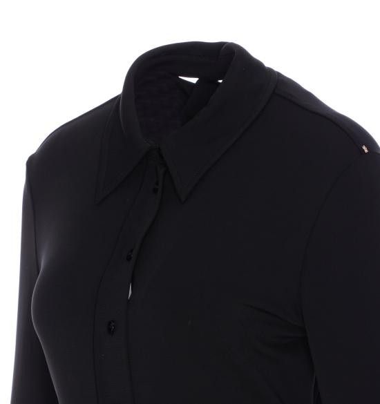 Sportmax SPORTMAX Women Polo Shirts 2512951011600 CANDIDO 003 Black Size L / US 10 / IT 46 - 3 Thumbnail