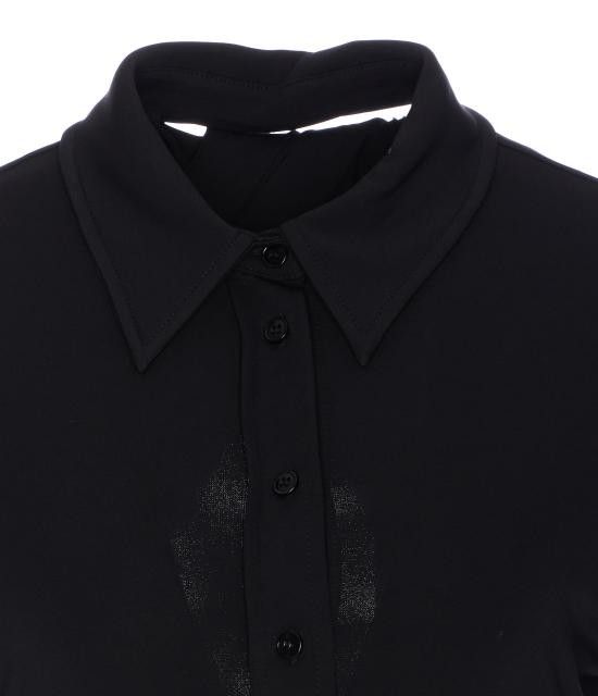 Sportmax SPORTMAX Women Polo Shirts 2512951011600 CANDIDO 003 Black Size M / US 6-8 / IT 42-44 - 4 Thumbnail