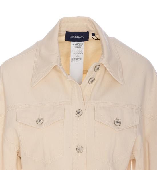 Sportmax SPORTMAX Women Shirts 2512191015600 BIBLIOS 001 Beige Size M / US 6-8 / IT 42-44 - 4 Thumbnail