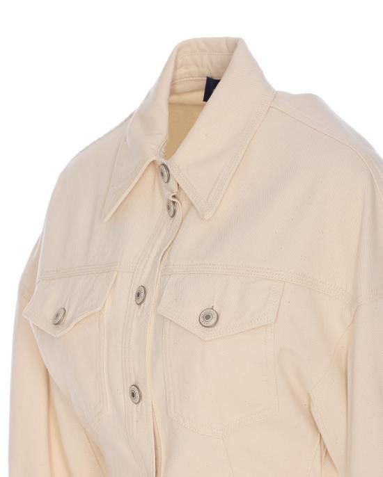 Sportmax SPORTMAX Women Shirts 2512191015600 BIBLIOS 001 Beige Size M / US 6-8 / IT 42-44 - 3 Thumbnail