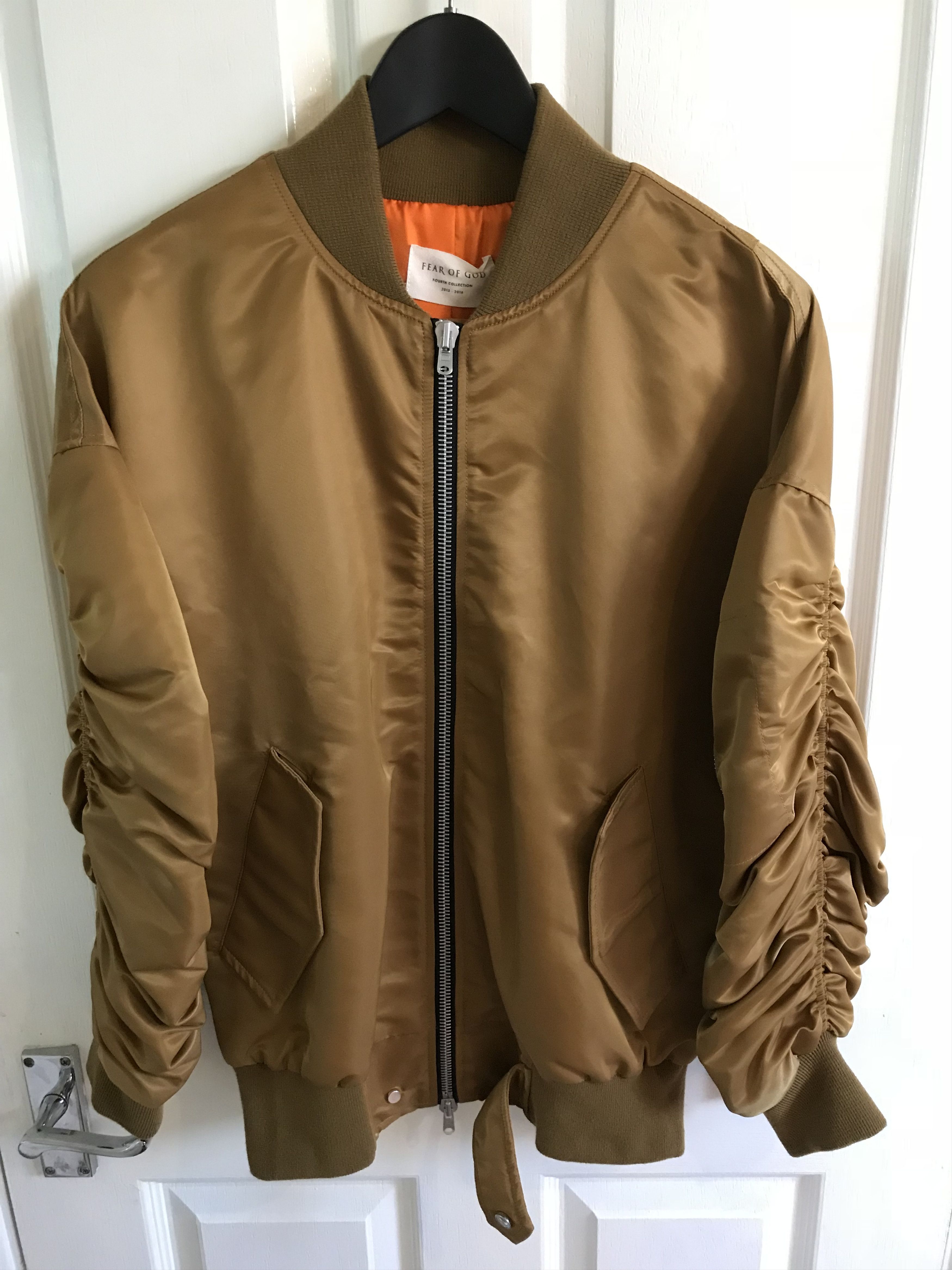 Fear of God 4th Collection Gold Bomber Jacket | Grailed