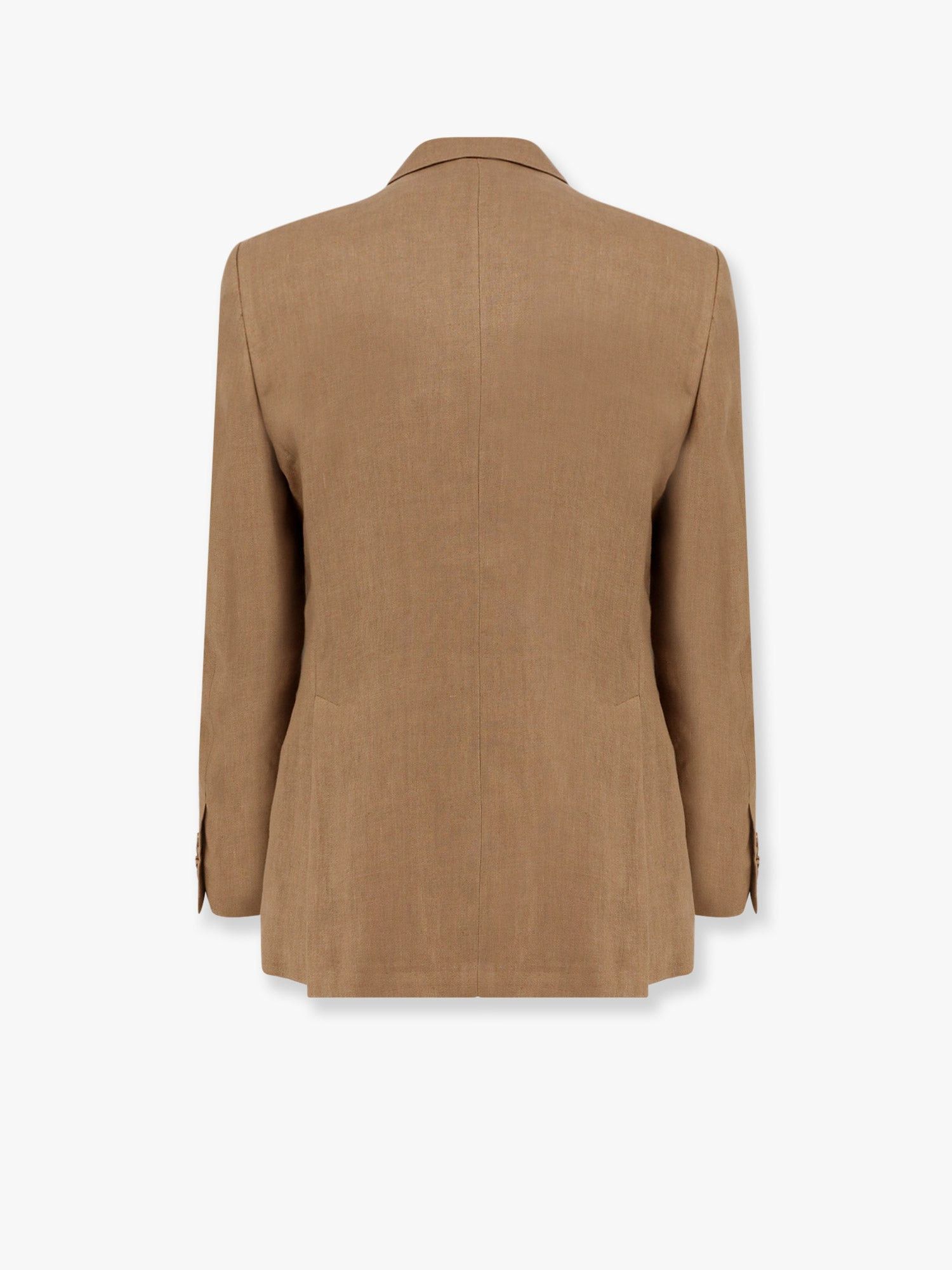 Lardini Feeling Linen Suit With Removable Iconic Brooch