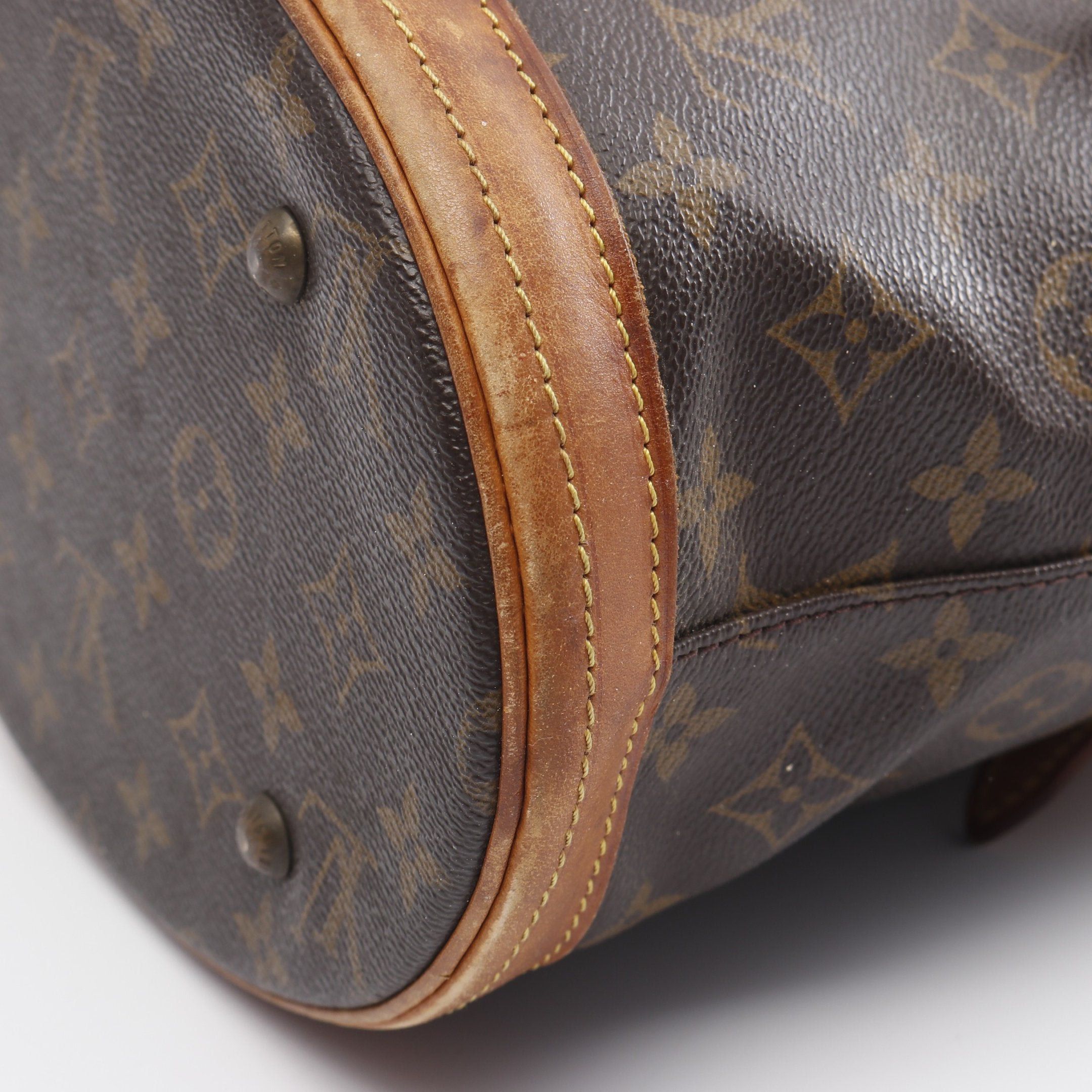 Louis Vuitton Louis Vuitton Bucket Pm Monogram Handbag Leather Brown Size ONE SIZE - 7 Thumbnail