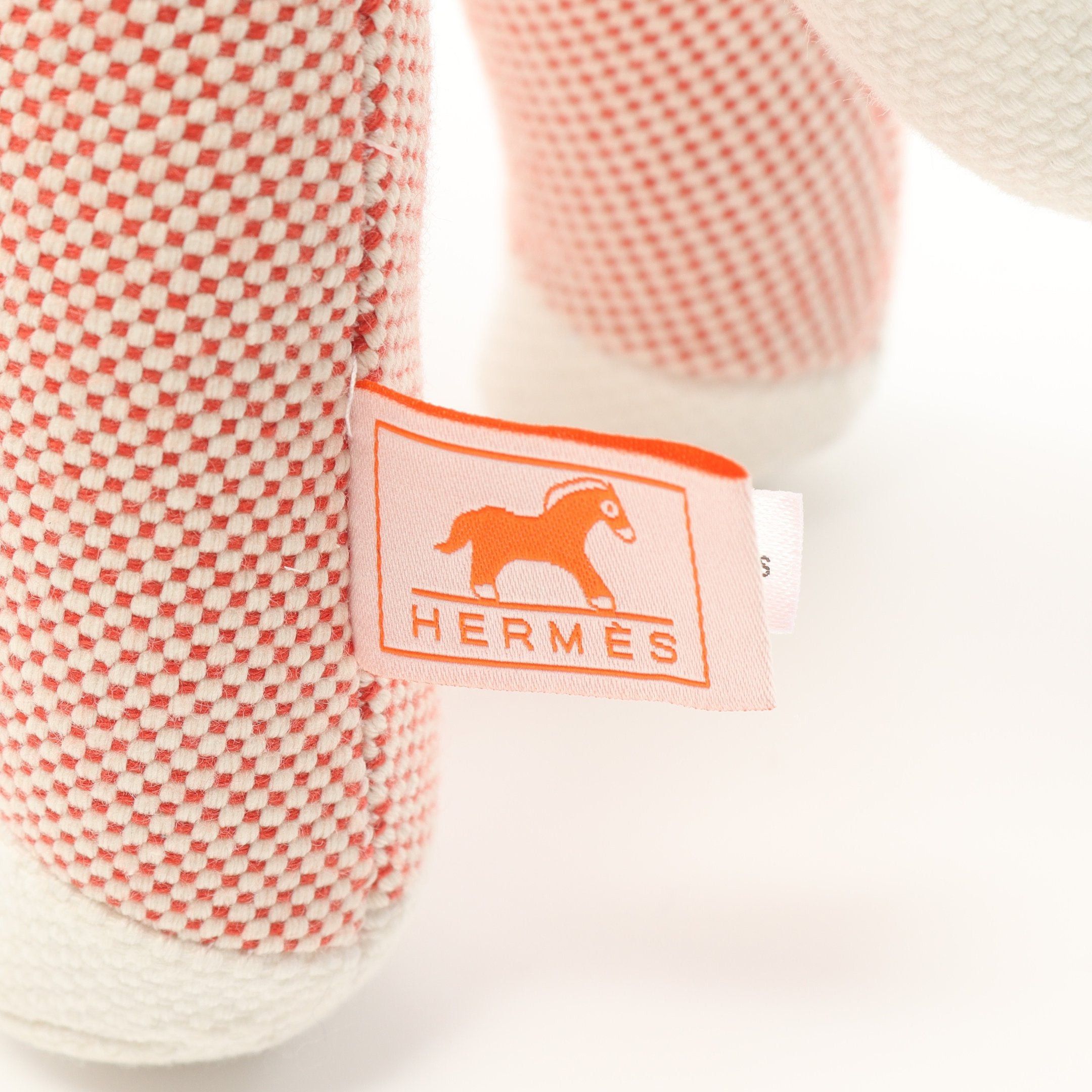 Hermes Hermes Cheval Honore Epope Stuffed Toy Interior Cotton Orange Brown White Size ONE SIZE - 4 Thumbnail