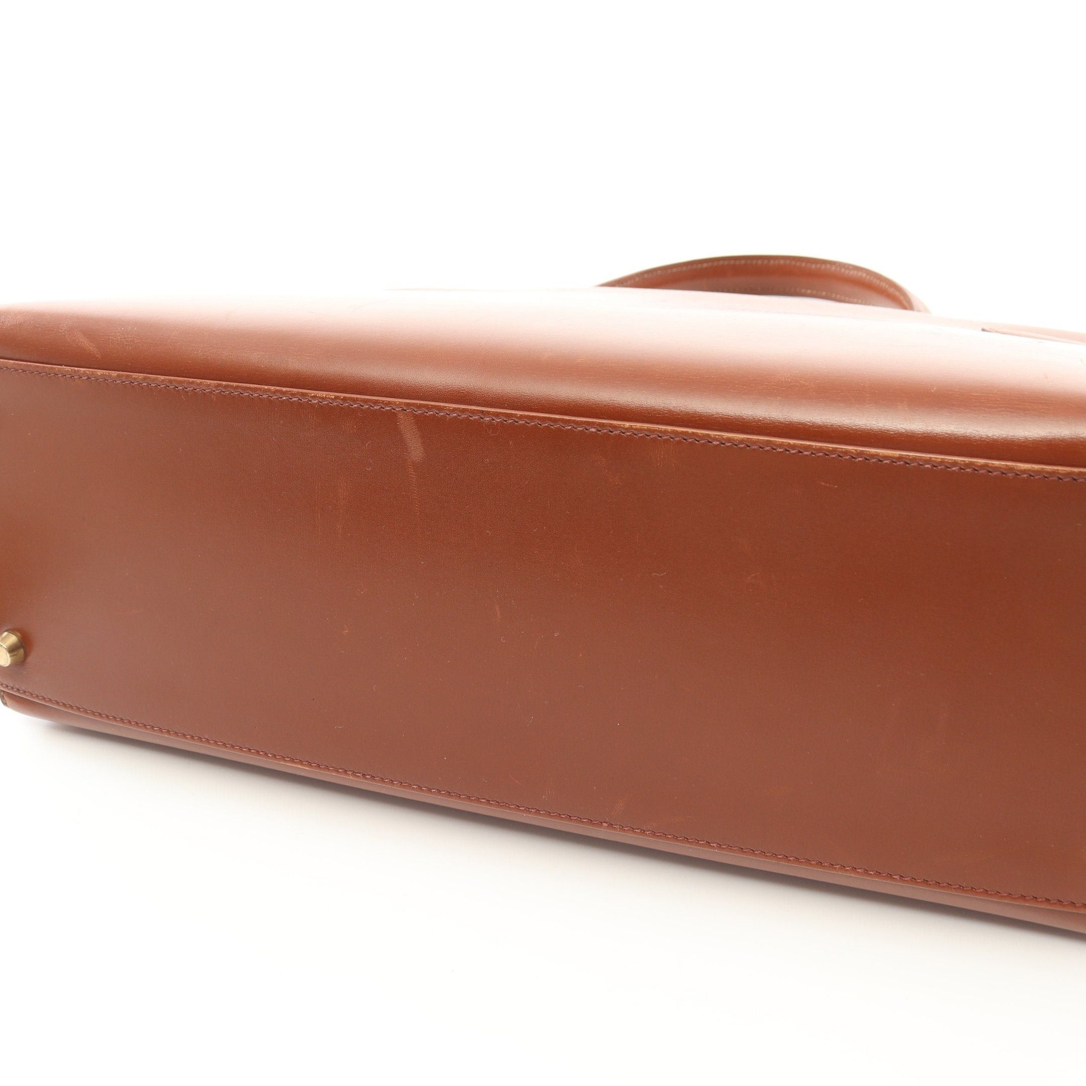 Hermes Hermes Kelly35 Noisette Handbag Box Calf Brown Gold Hardware Outside Sewing Stamp Size ONE SIZE - 10 Thumbnail