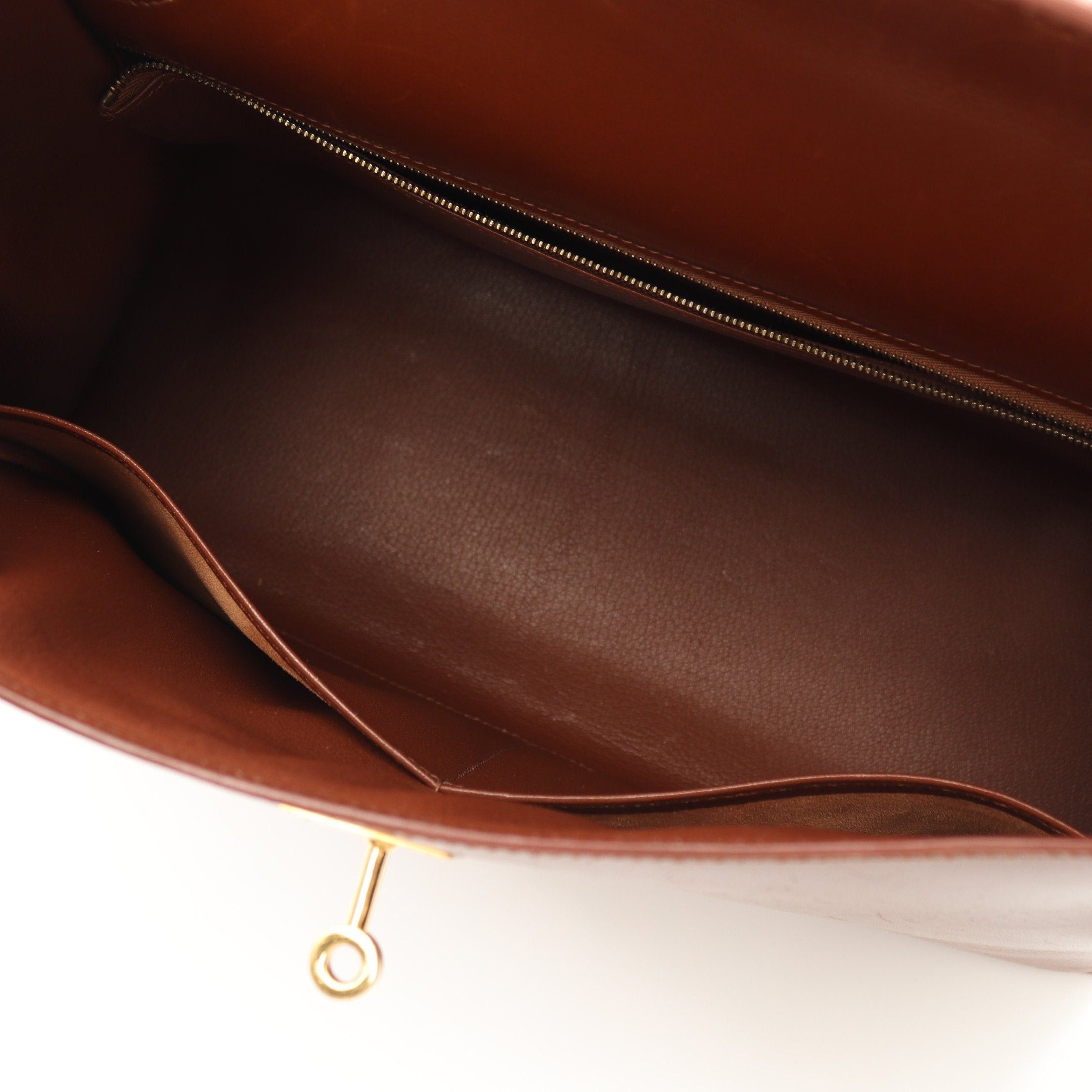 Hermes Hermes Kelly35 Noisette Handbag Box Calf Brown Gold Hardware Outside Sewing Stamp Size ONE SIZE - 13 Thumbnail