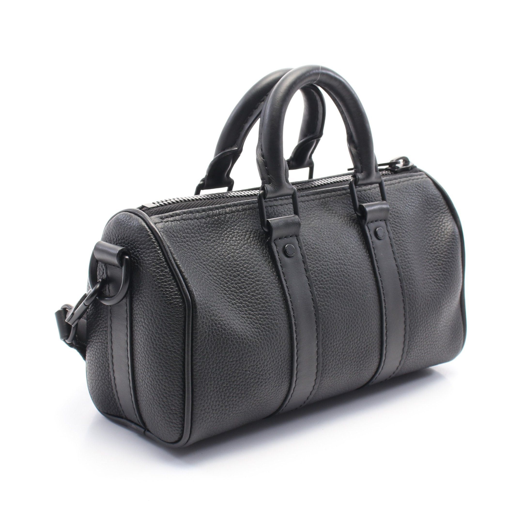 Louis Vuitton Louis Vuitton Keepall Xs Lv Aerogram Handbag Leather Black Size ONE SIZE - 2 Thumbnail