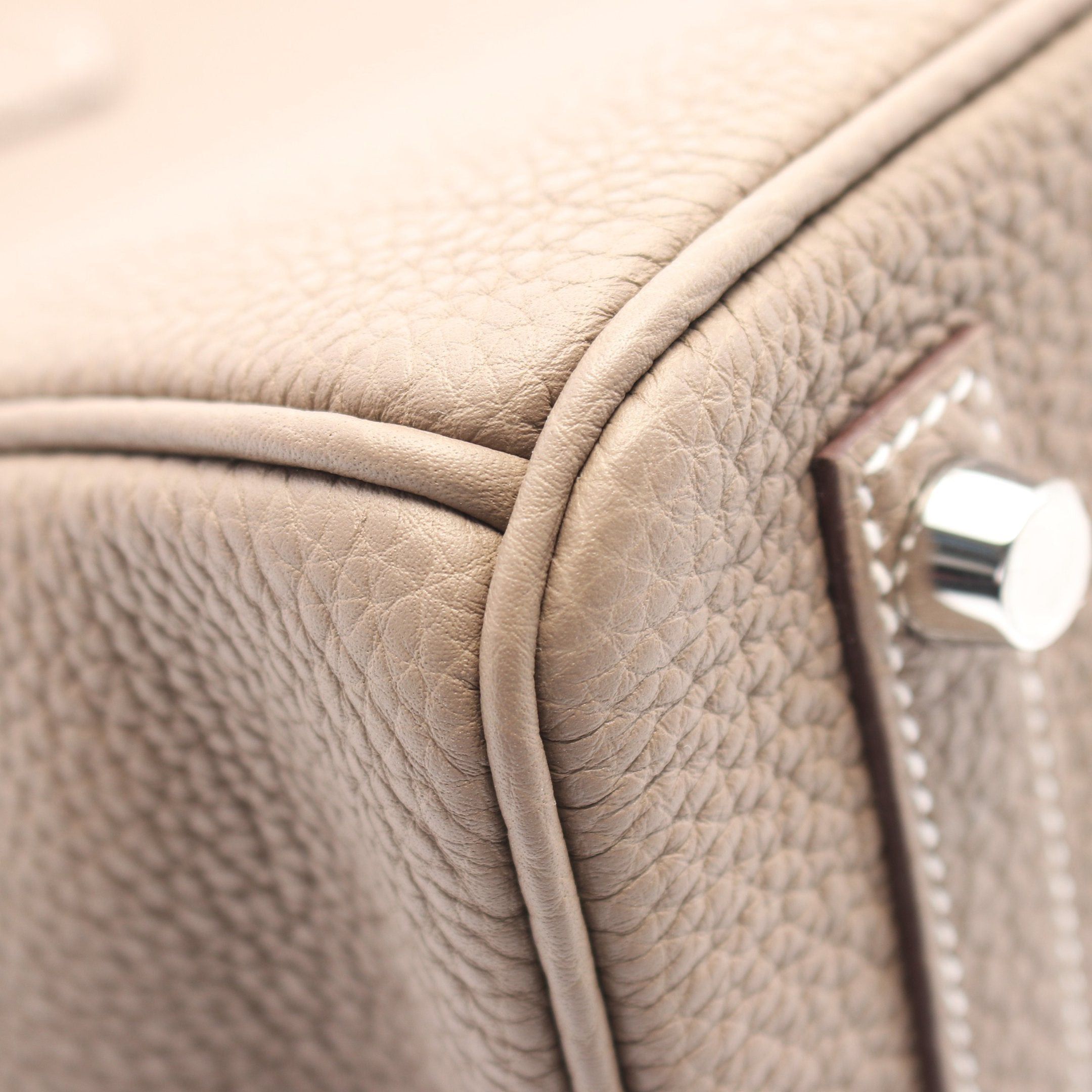 Hermes Hermes Birkin 25 Etoupe Handbag Togo Gray Brown Silver Hardware B Stamp Size ONE SIZE - 7 Thumbnail