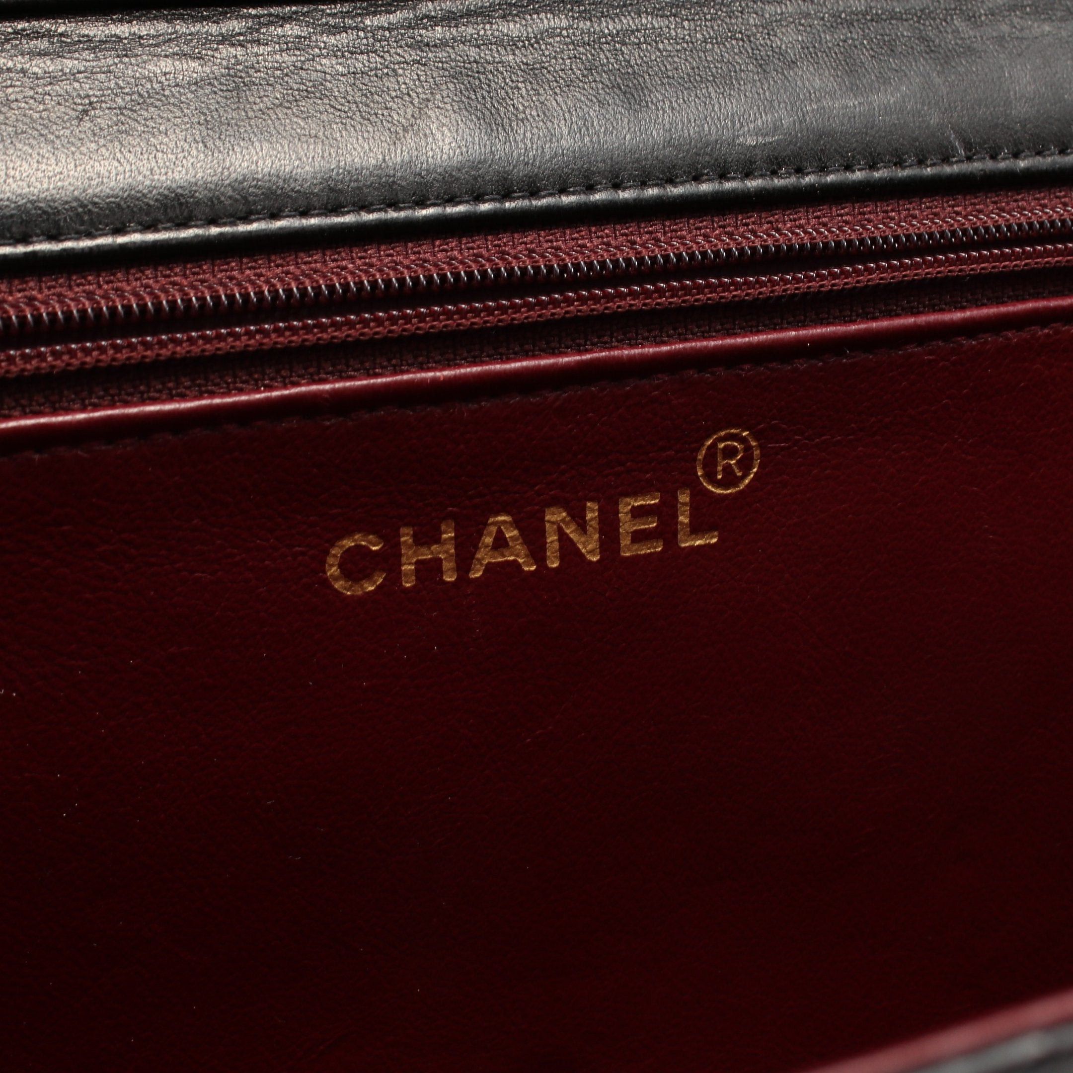Chanel Chanel Matelasse Single Flap Chain Shoulder Bag Lambskin Black Gold Hardware Push Lock Size ONE SIZE - 4 Thumbnail