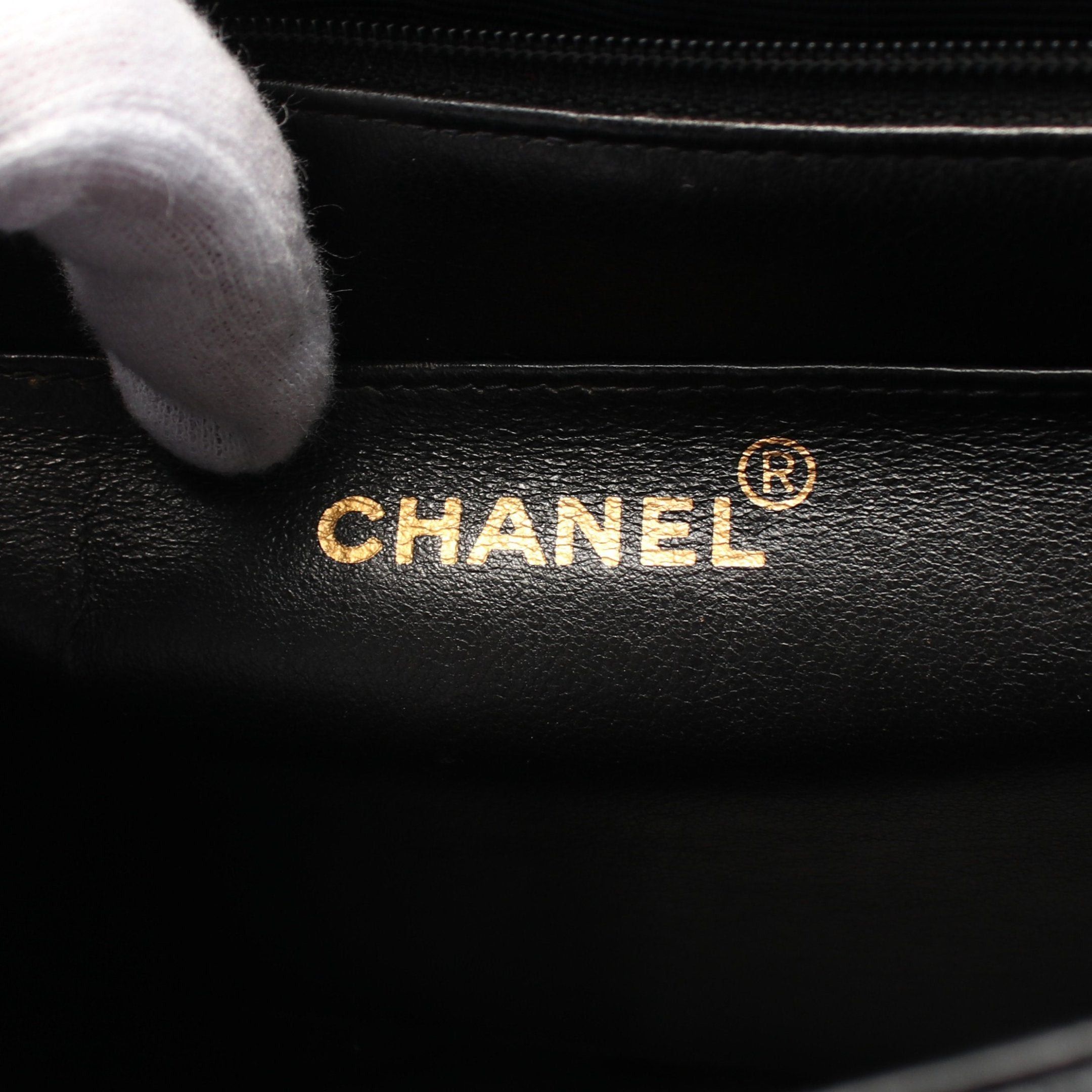 Chanel Chanel Mademoiselle Chain Shoulder Bag Caviar Skin Black Gold Hardware Size ONE SIZE - 4 Thumbnail