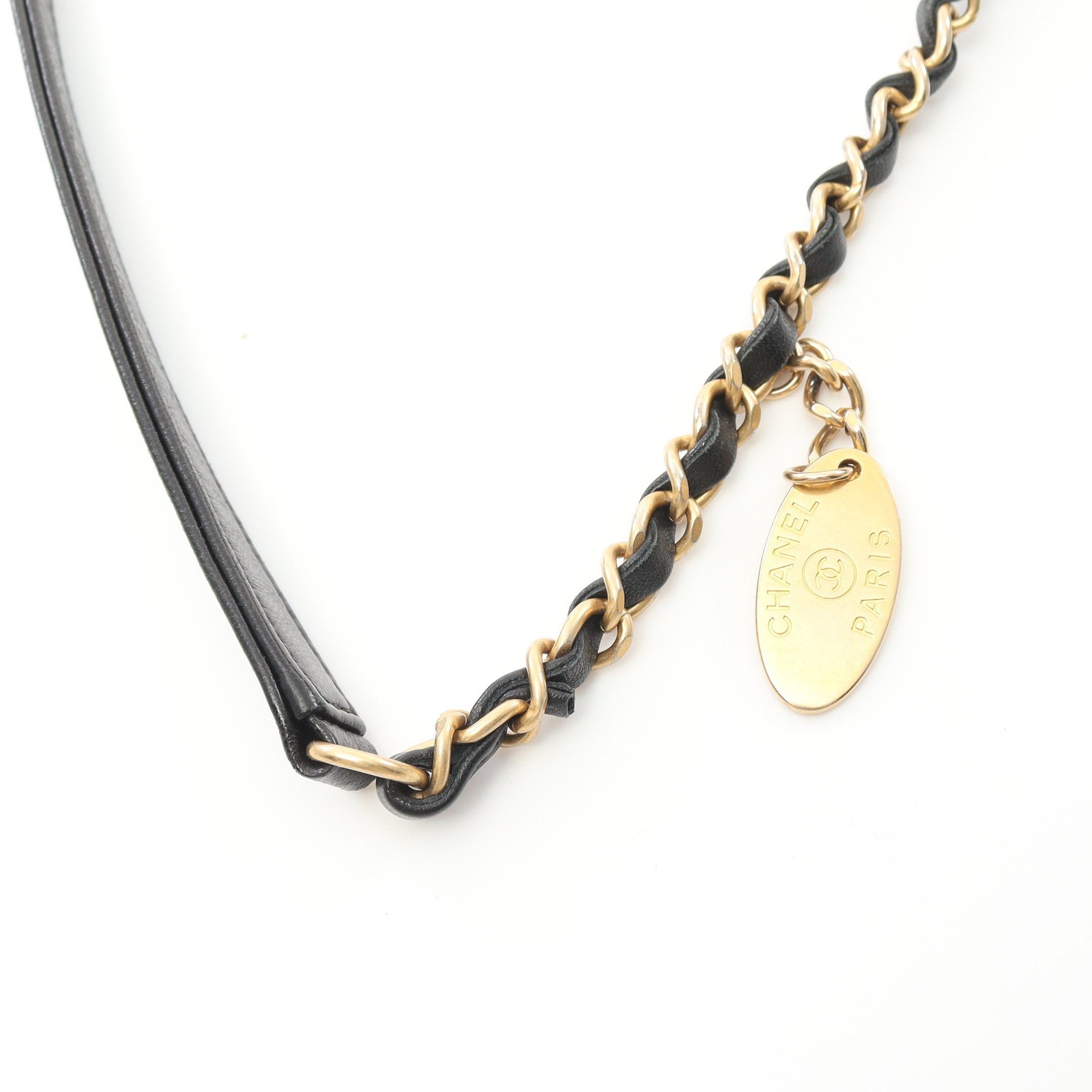 Chanel Chanel Coco Mark Chain Shoulder Bag Lambskin Black Gold Hardware Size ONE SIZE - 10 Thumbnail