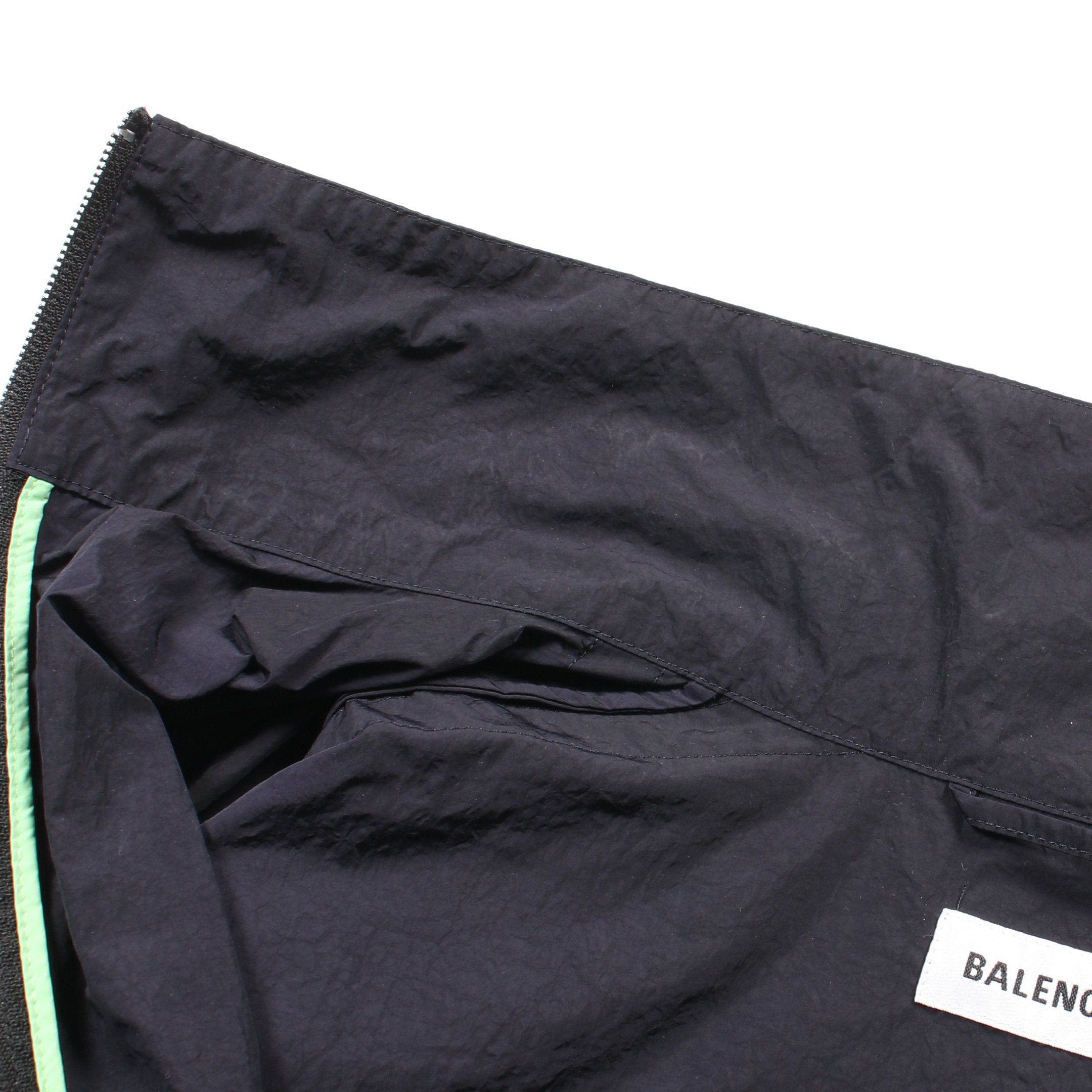 Balenciaga Balenciaga Nylon Jacket Black Light Green Size ONE SIZE - 8 Thumbnail