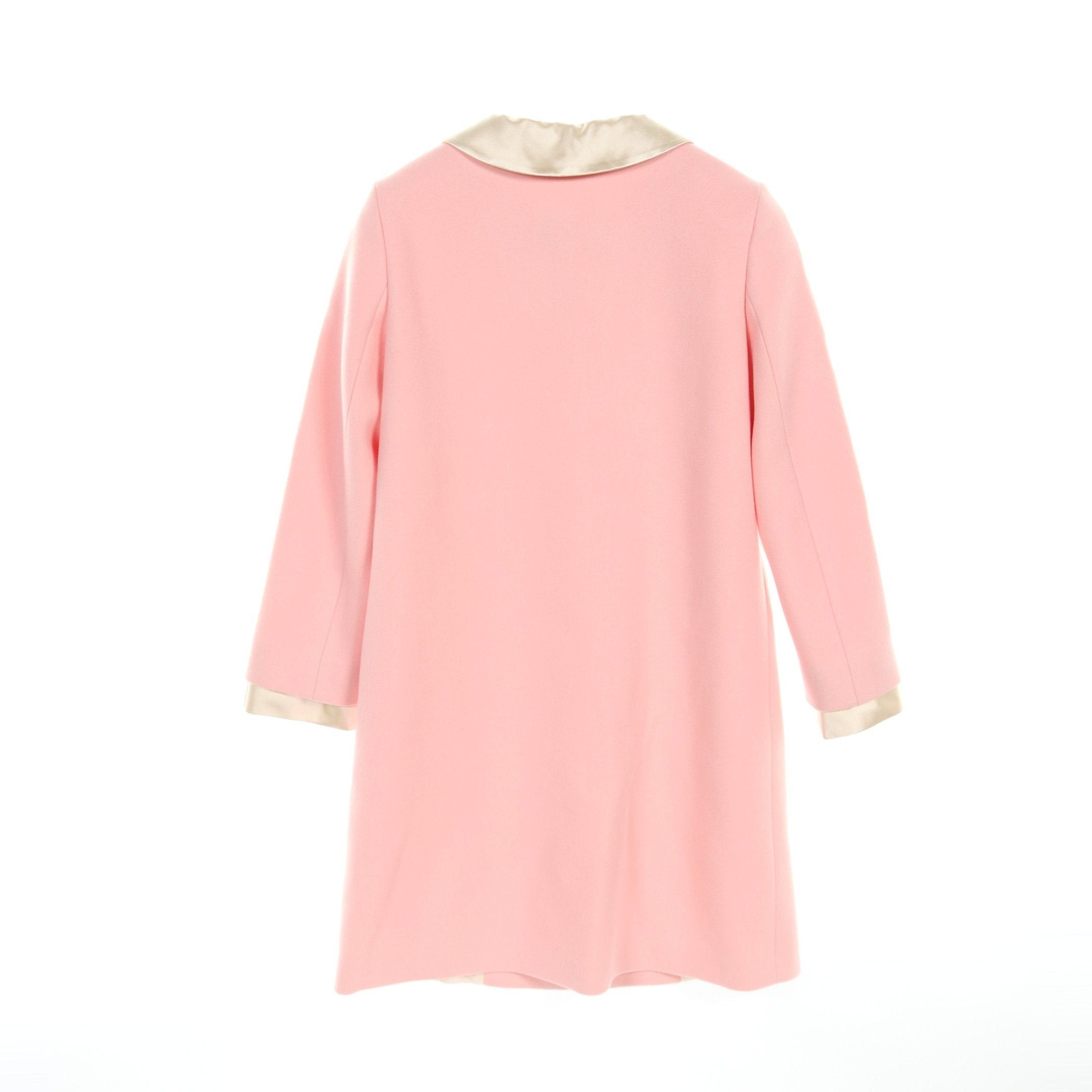 Gucci Gucci Wool Removable Bow Cuffs Collar Coat Silk Pink Size ONE SIZE - 2 Thumbnail