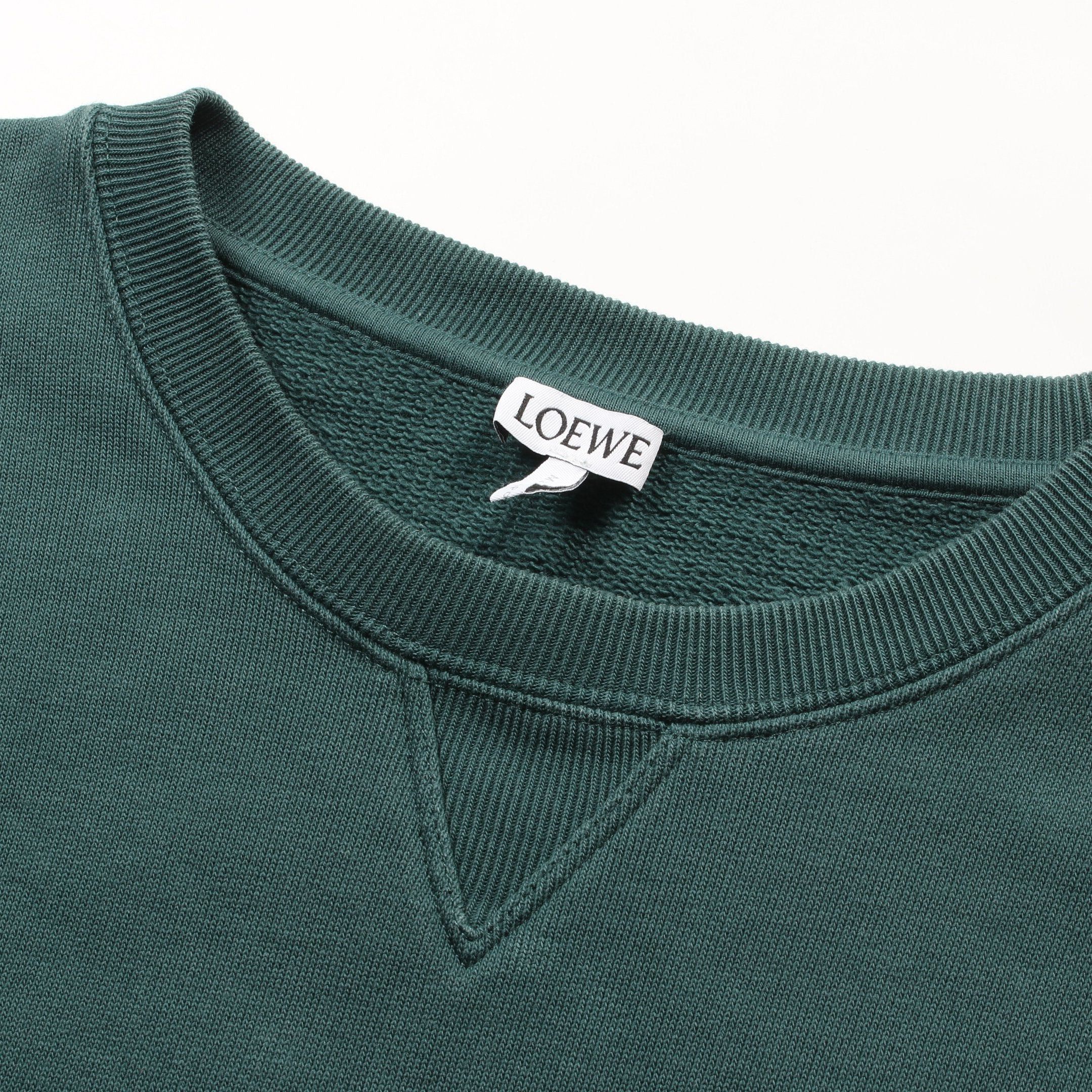 Loewe Loewe Anagram Sweatshirt Cotton Green Size ONE SIZE - 7 Thumbnail