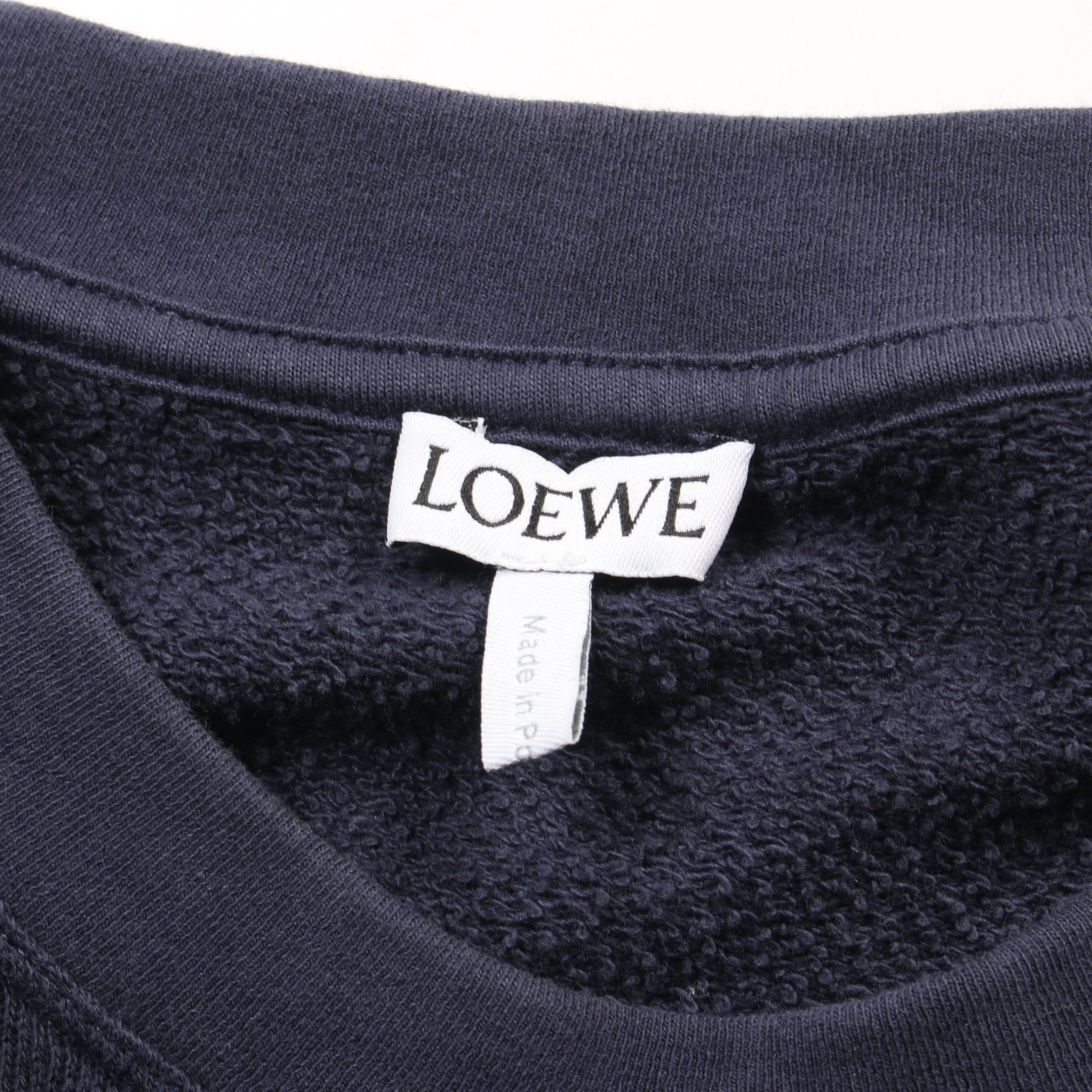 Loewe Loewe Anagram Sweatshirt Cotton Silk Navy Size ONE SIZE - 3 Thumbnail