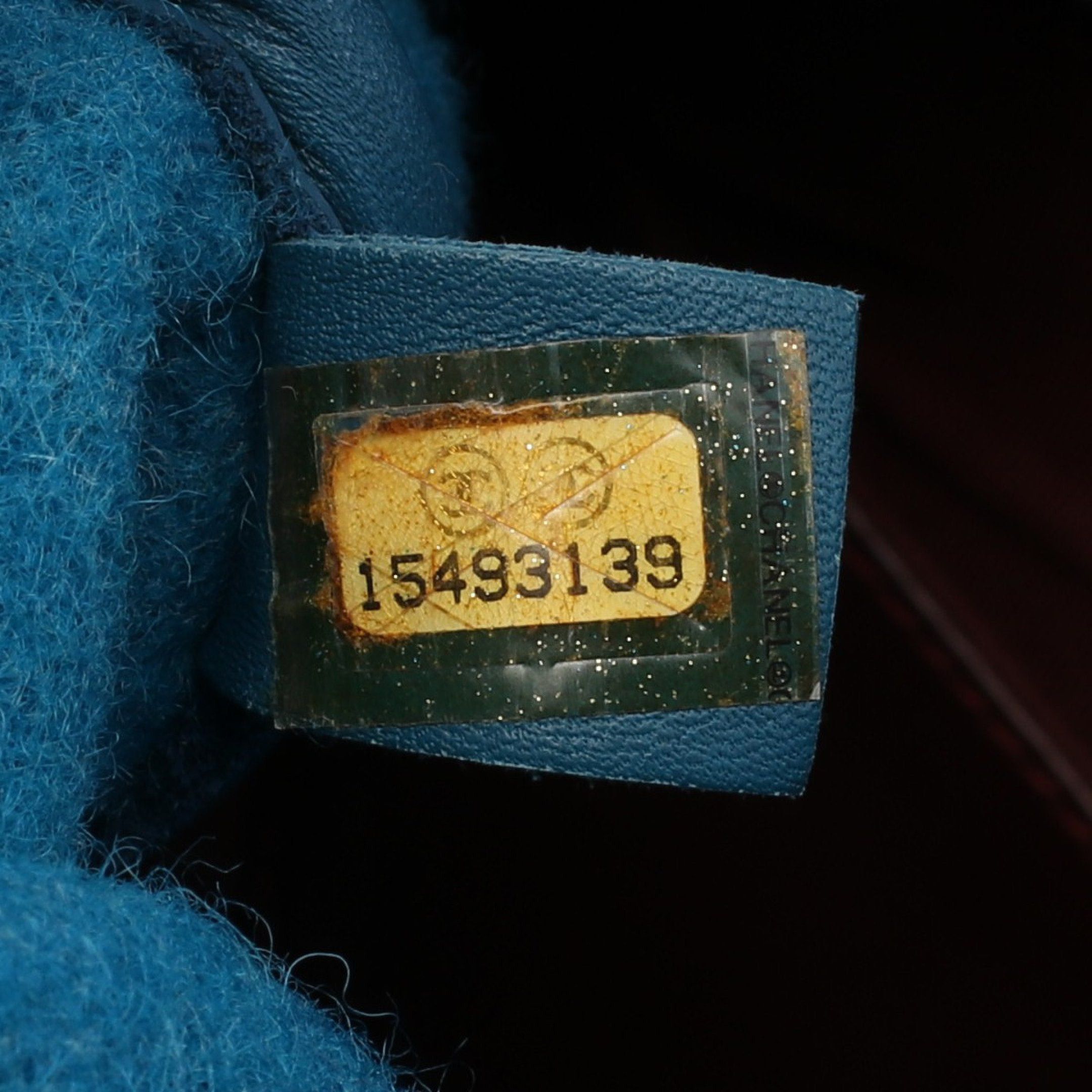 Chanel Chanel Matelasse Shoulder Bag Tote Wool Leather Turquoise Blue Antique Silver Hardware Size ONE SIZE - 5 Thumbnail
