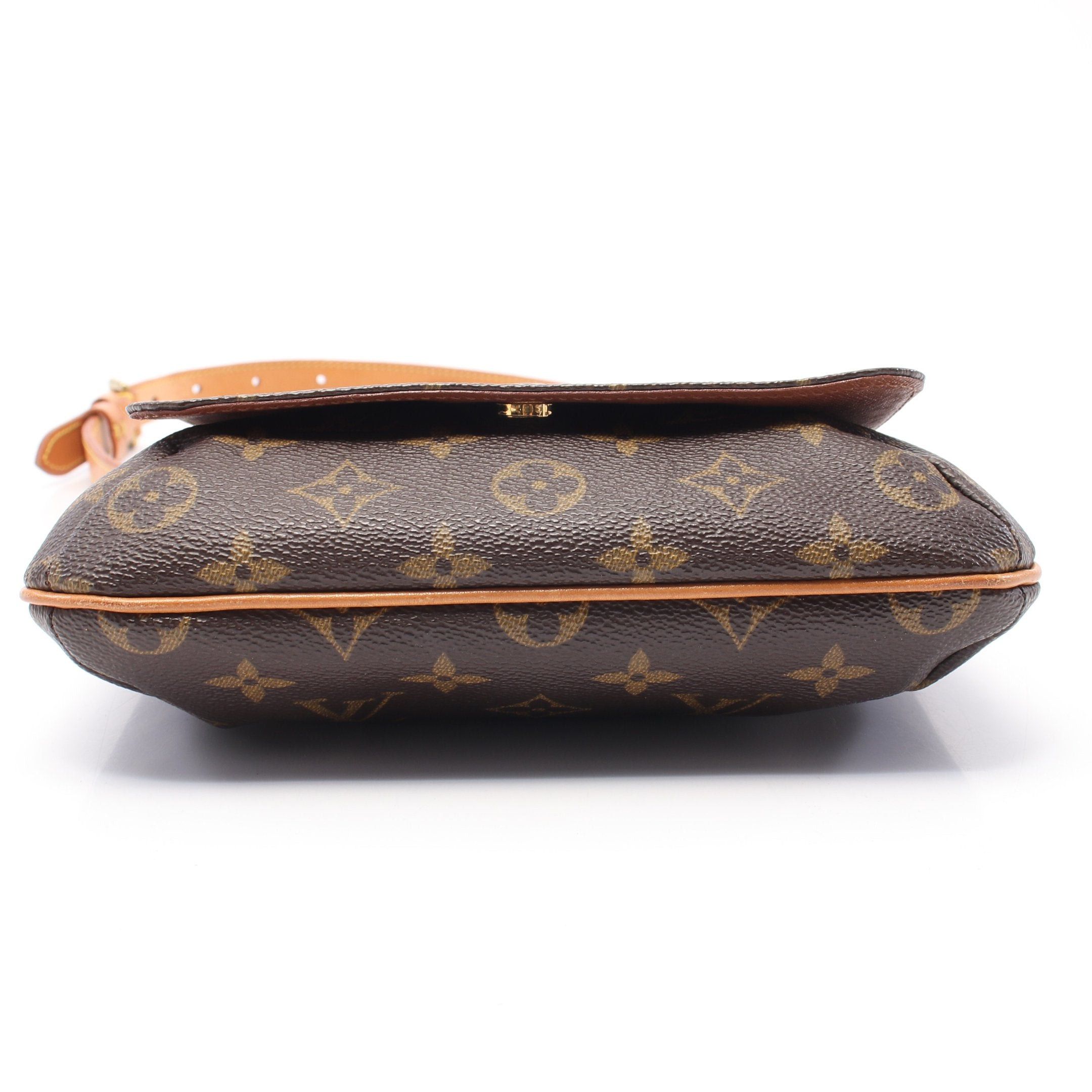 Louis Vuitton Louis Vuitton Musette Salsa Short Strap Monogram Shoulder Bag Leather Brown Size ONE SIZE - 9 Thumbnail