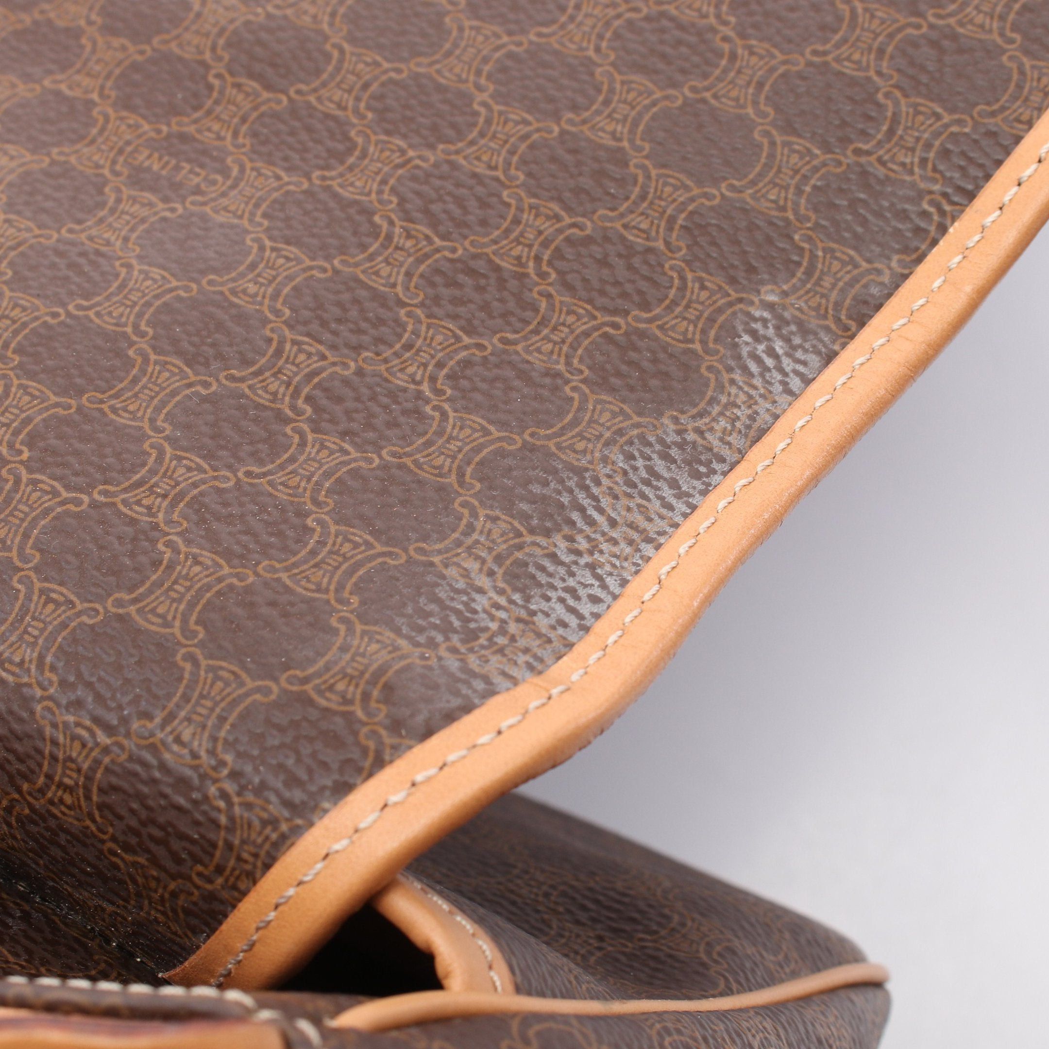 Celine Celine Macadam Shoulder Bag Leather Brown Size ONE SIZE - 5 Thumbnail