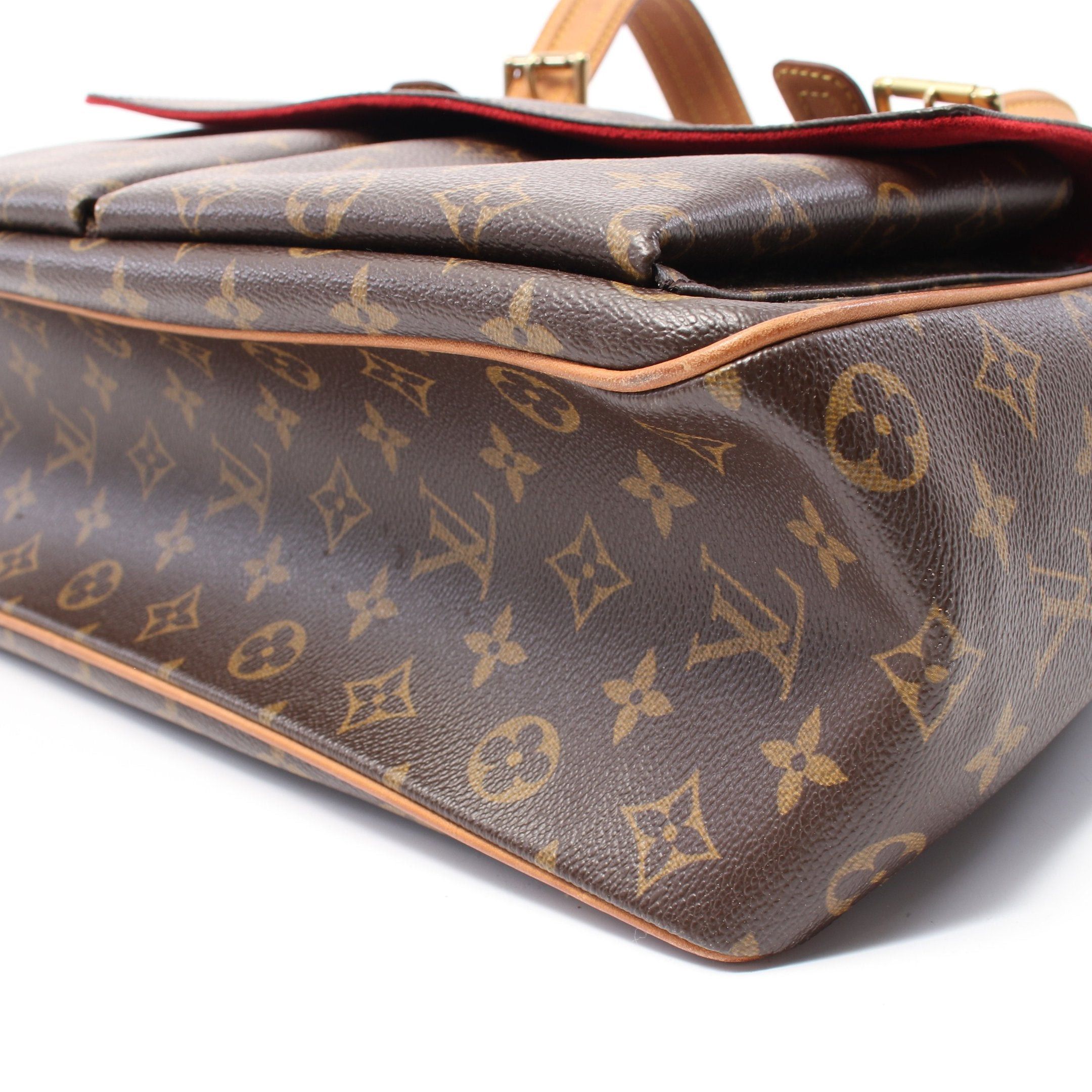 Louis Vuitton Louis Vuitton Multi-Priest Monogram Handbag Leather Brown Size ONE SIZE - 8 Thumbnail
