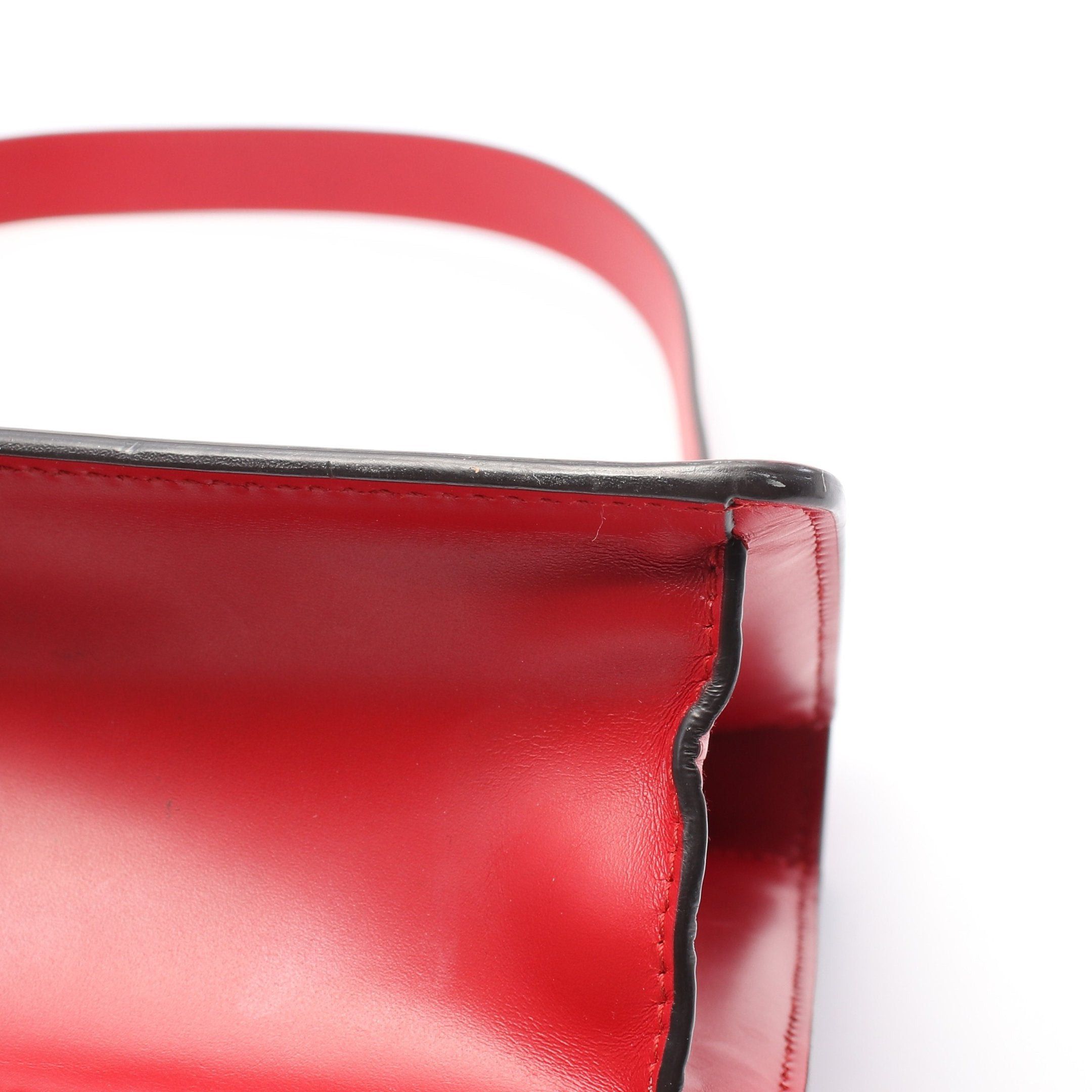 Gucci Gucci Sylvie Small Web Line Shoulder Bag Leather Red Navy Size ONE SIZE - 12 Thumbnail