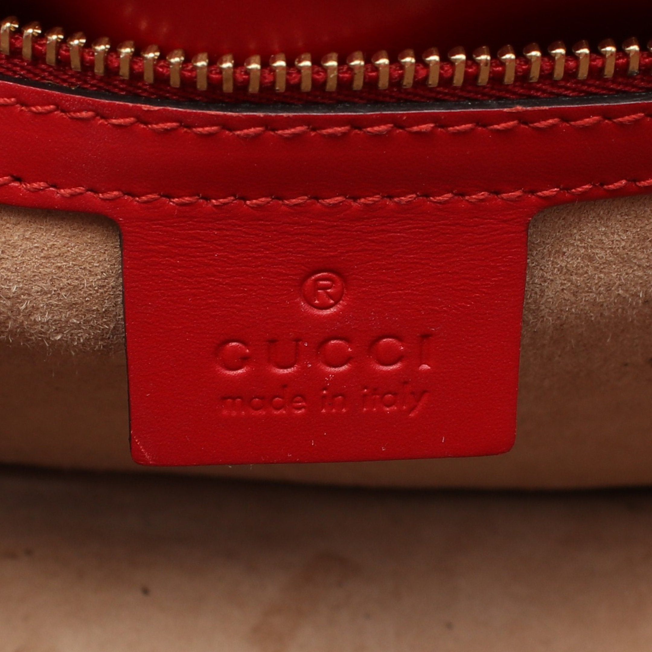 Gucci Gucci Sylvie Small Web Line Shoulder Bag Leather Red Navy Size ONE SIZE - 4 Thumbnail