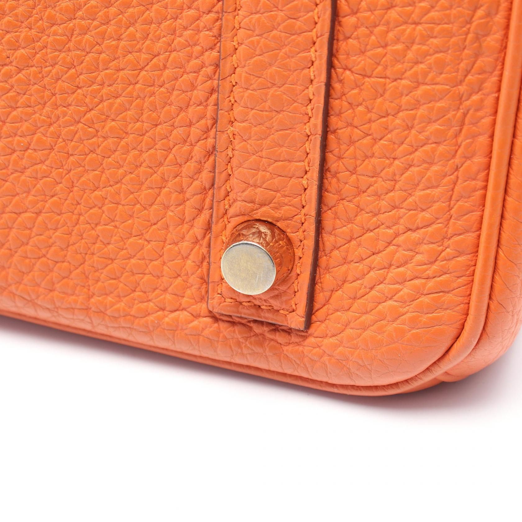 Hermes Hermes Birkin 30 Feu Handbag Togo Orange Gold Hardware □ R Stamp Size ONE SIZE - 9 Thumbnail