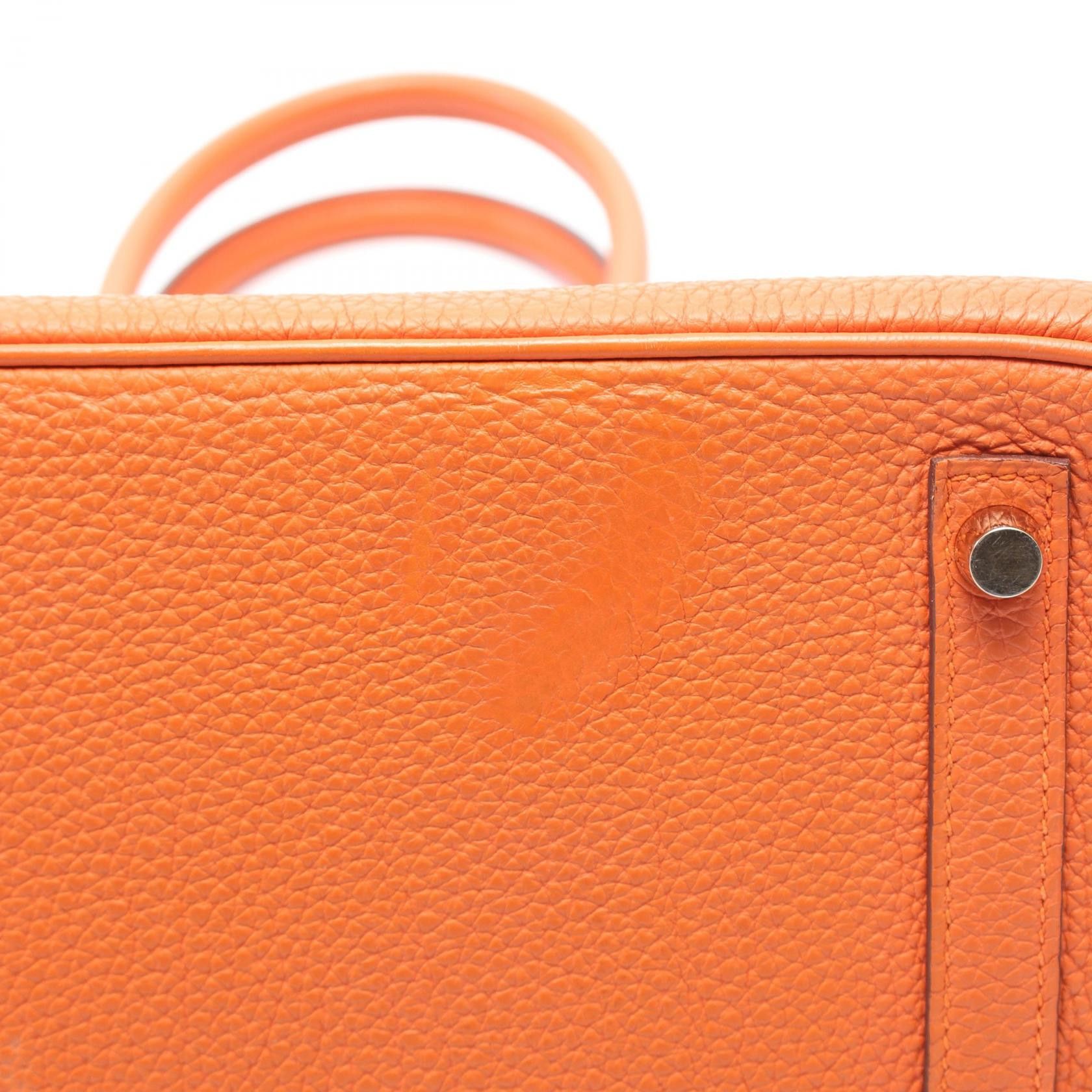 Hermes Hermes Birkin 30 Feu Handbag Togo Orange Gold Hardware □ R Stamp Size ONE SIZE - 8 Thumbnail
