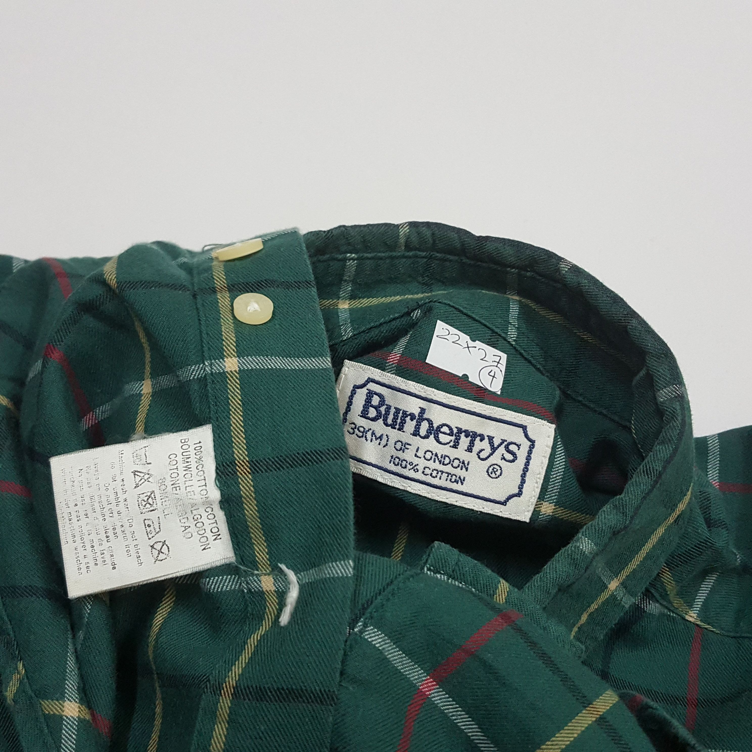 Burberry × Vintage Vintage BURBERRY nova check green colour design shirt Size US S / EU 44-46 / 1 - 6 Thumbnail