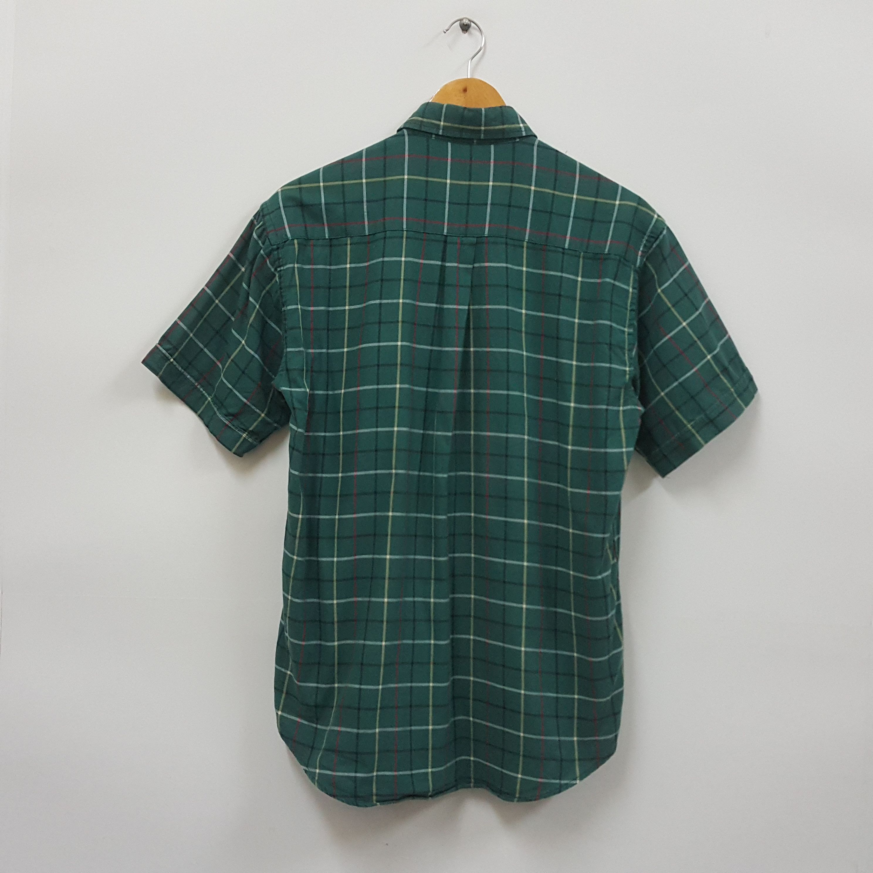 Burberry × Vintage Vintage BURBERRY nova check green colour design shirt Size US S / EU 44-46 / 1 - 2 Thumbnail